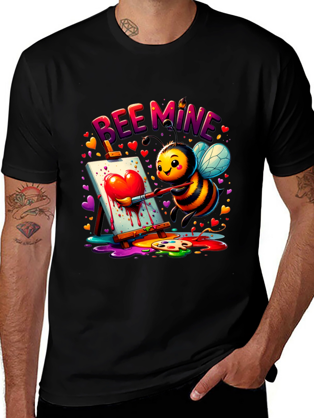 Bee Mine Graphic Tee - Valentines Day