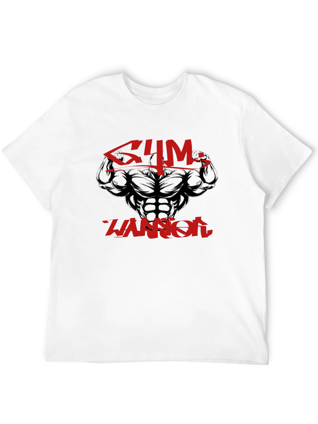 Gym Warrior Graphic T-Shirt - Black