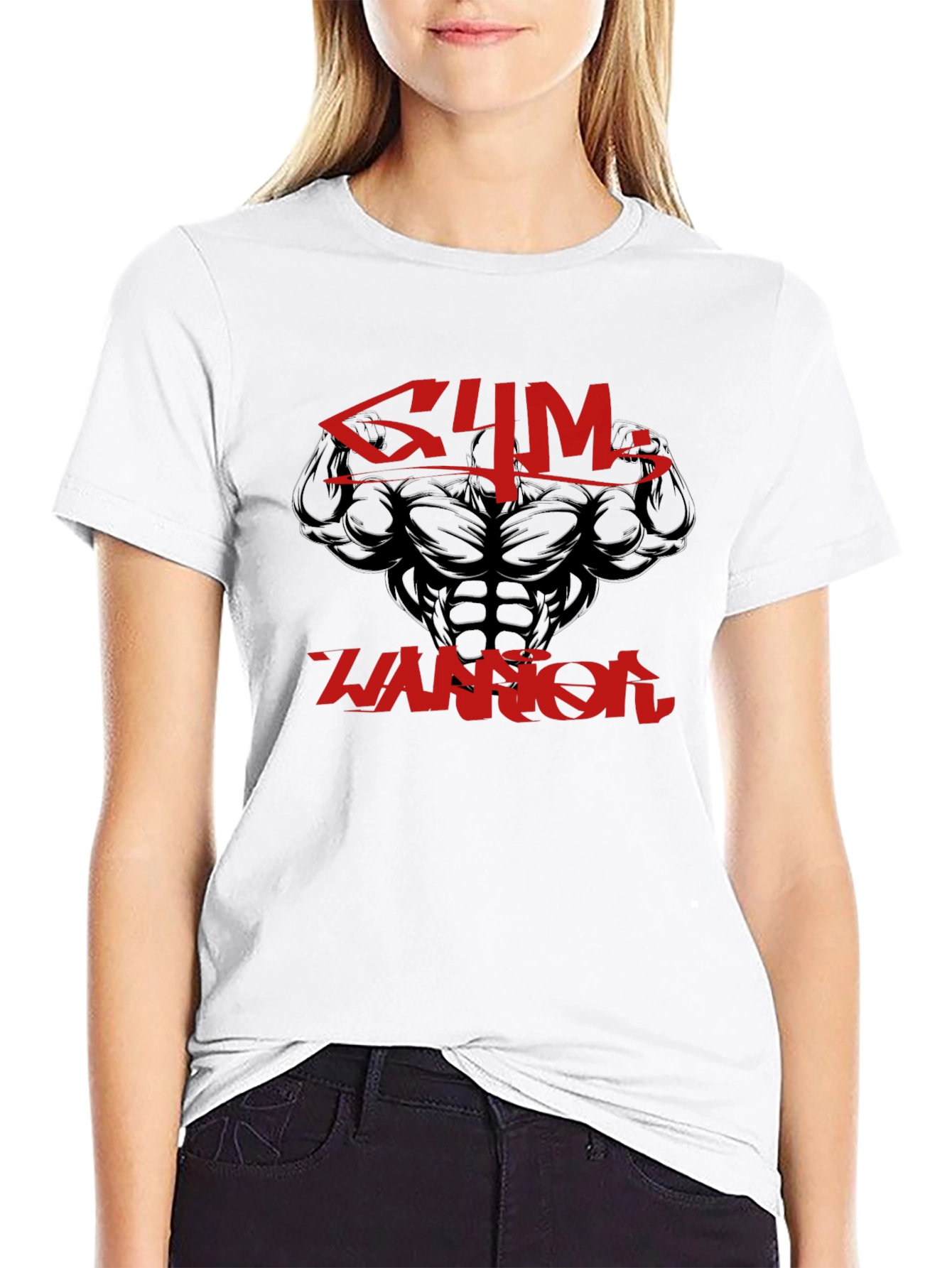 Gym Warrior Graphic T-Shirt - Black