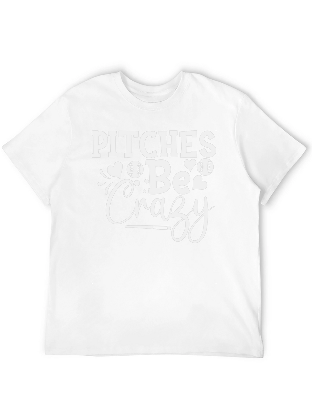 Pitches Be Crazy Graphic T-Shirt - Baseball Fan Apparel
