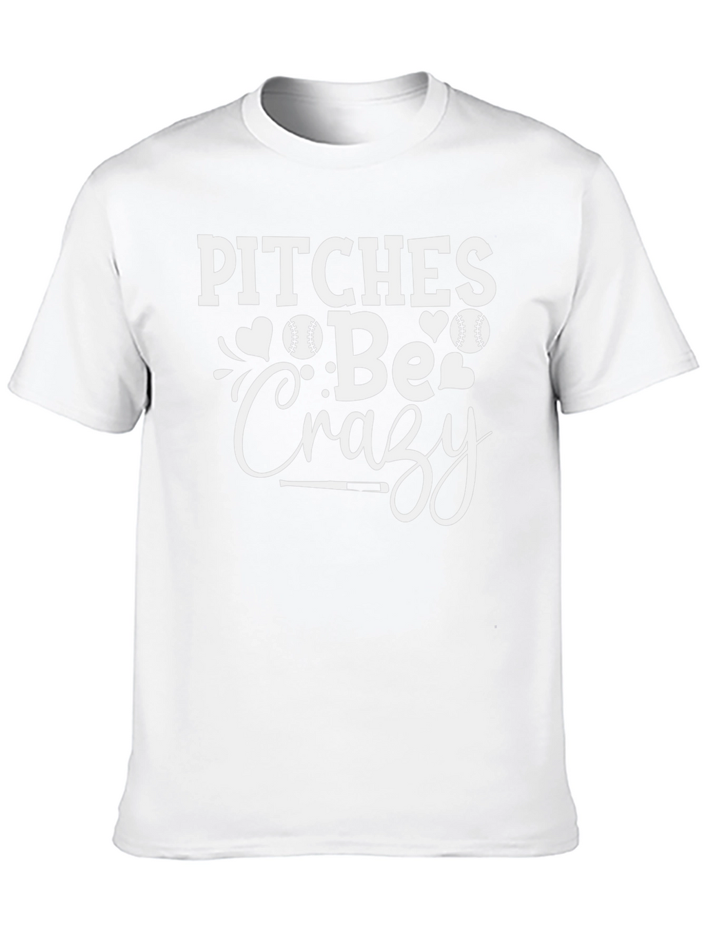 Pitches Be Crazy Graphic T-Shirt - Baseball Fan Apparel