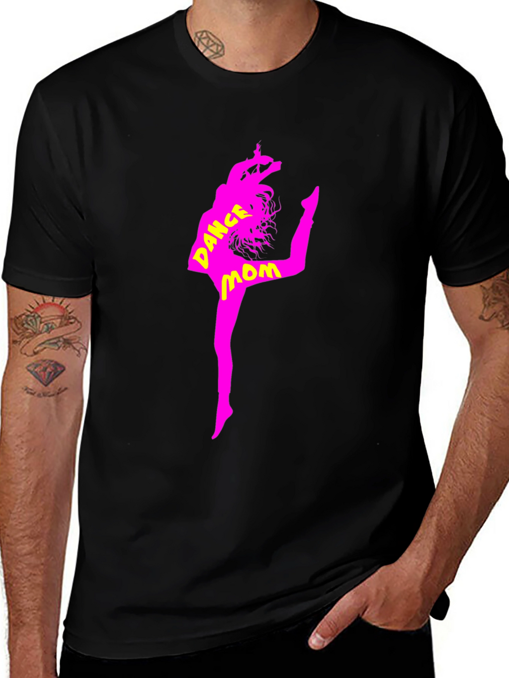 Dance Mom Graphic Tee - Black Cotton T-Shirt
