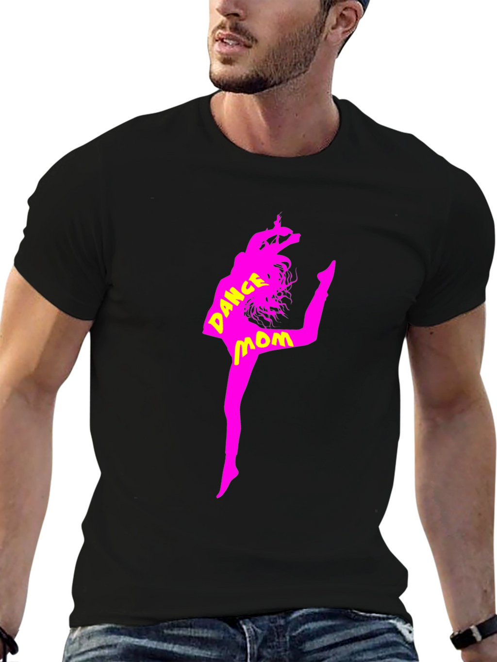 Dance Mom Graphic Tee - Black Cotton T-Shirt