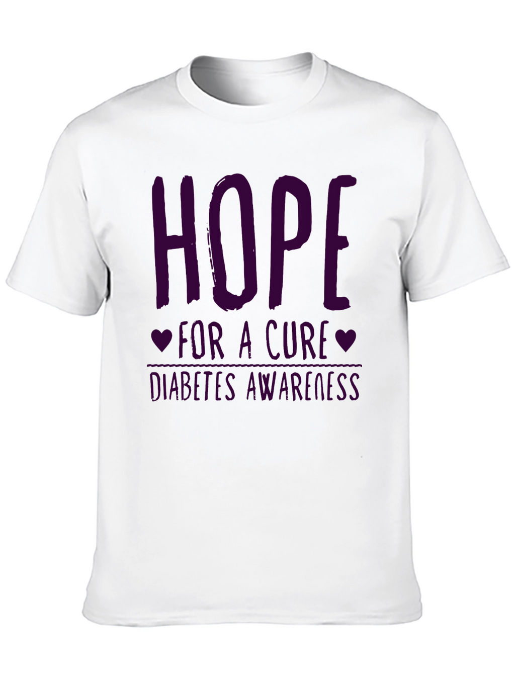 Hope for a Cure Diabetes Awareness Graphic Tee