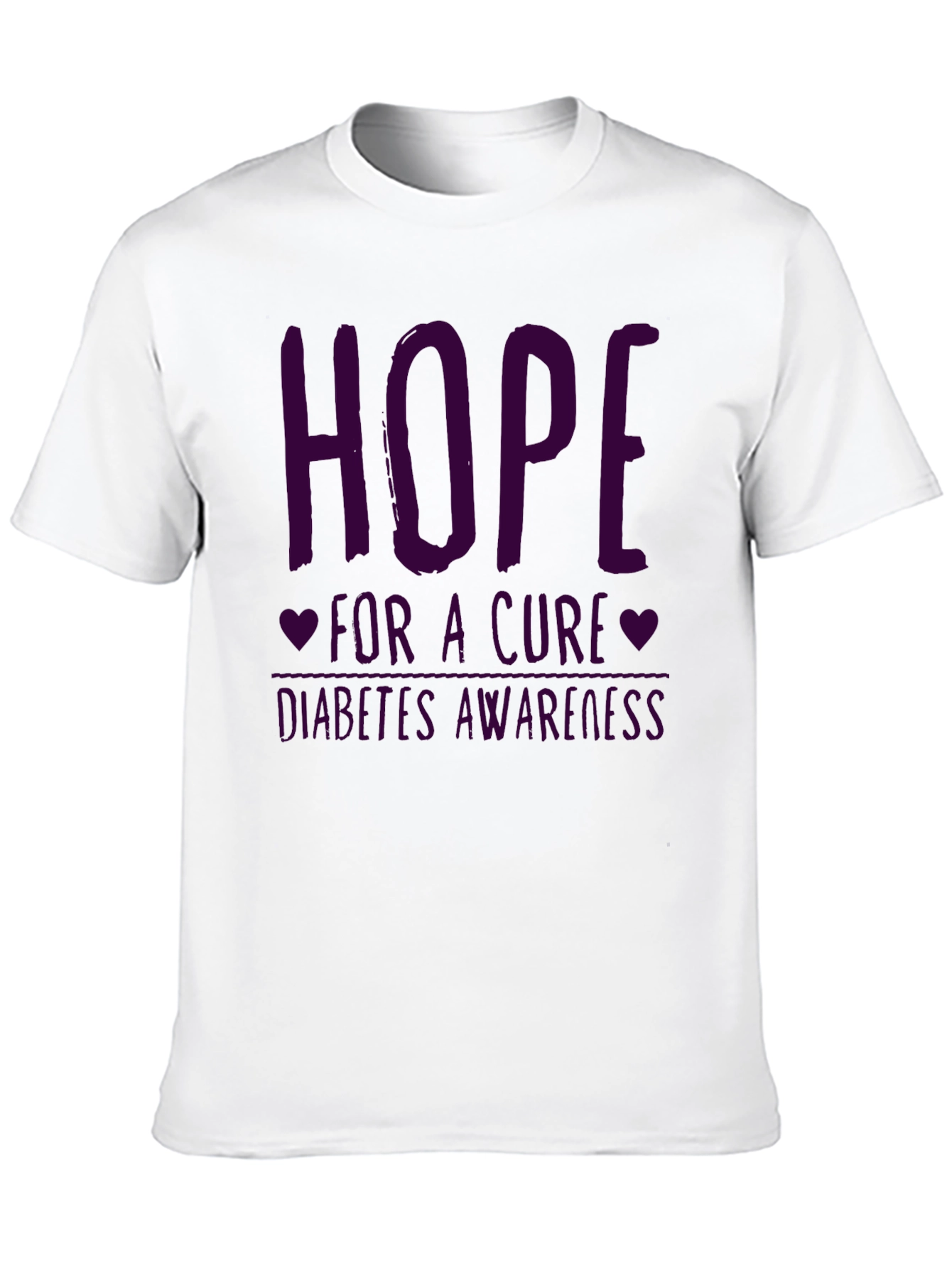 Hope for a Cure Diabetes Awareness Graphic Tee