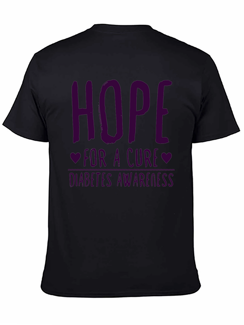 Hope for a Cure Diabetes Awareness Graphic Tee