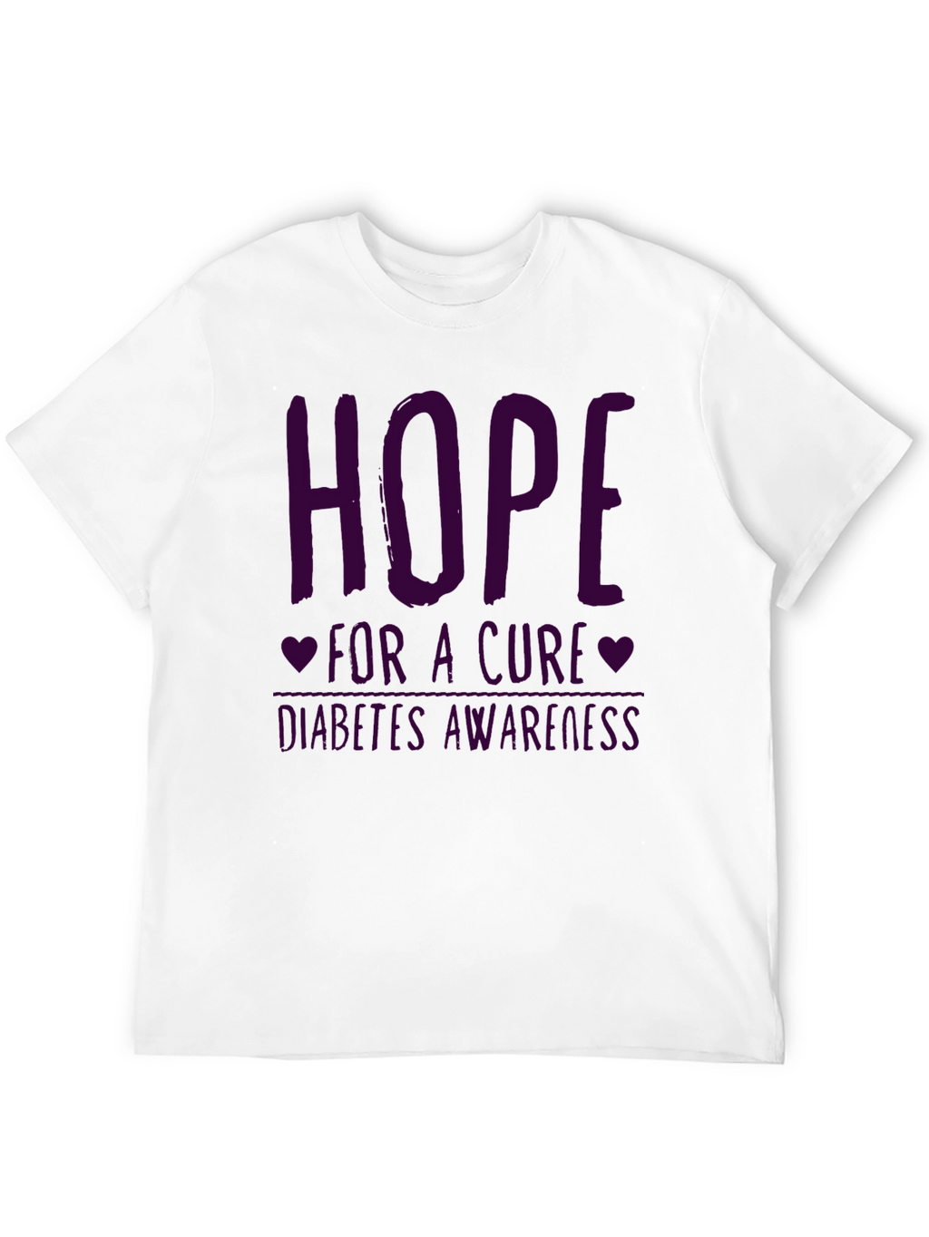 Hope for a Cure Diabetes Awareness Graphic Tee
