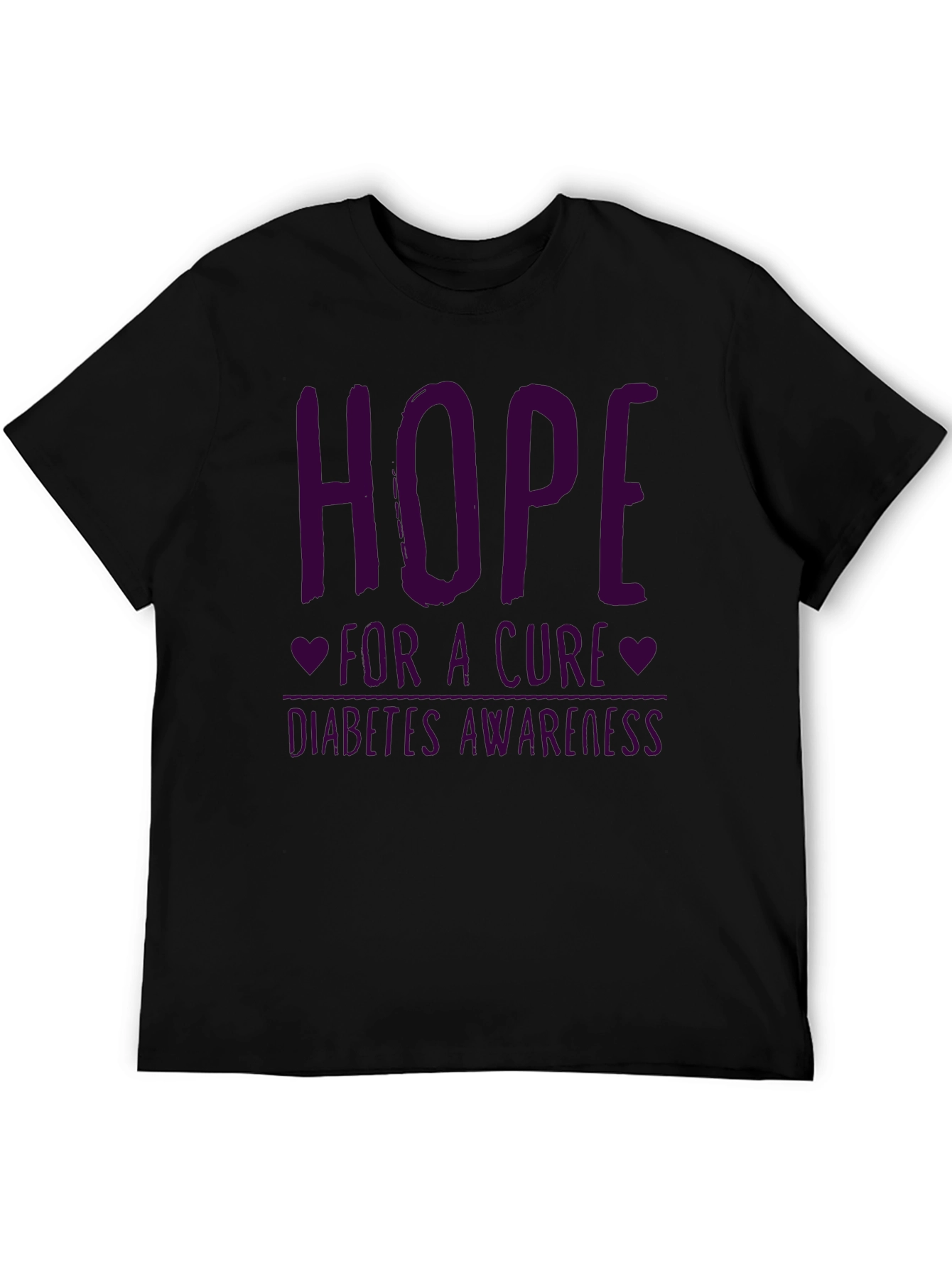 Hope for a Cure Diabetes Awareness Graphic Tee