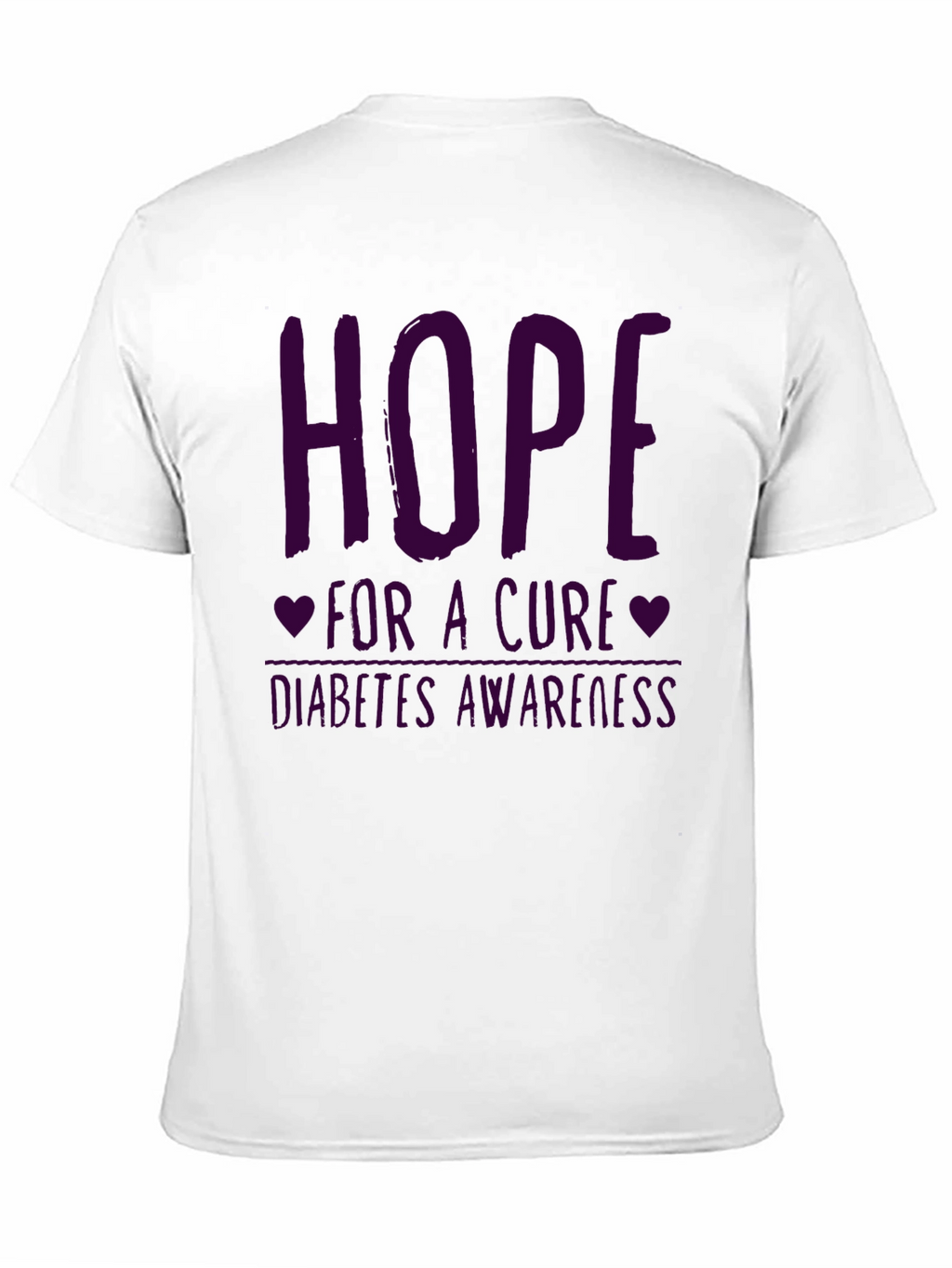 Hope for a Cure Diabetes Awareness Graphic Tee