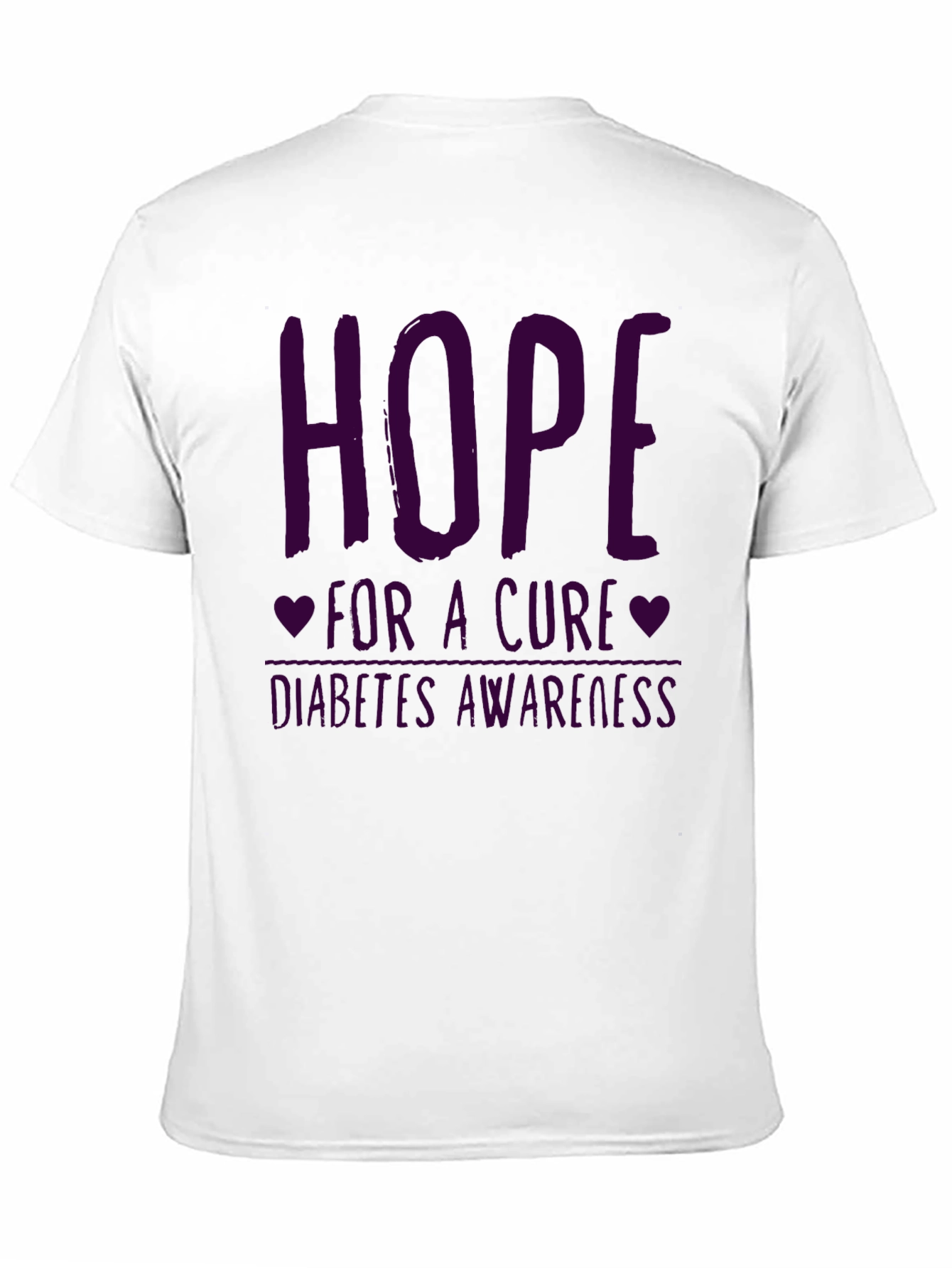 Hope for a Cure Diabetes Awareness Graphic Tee