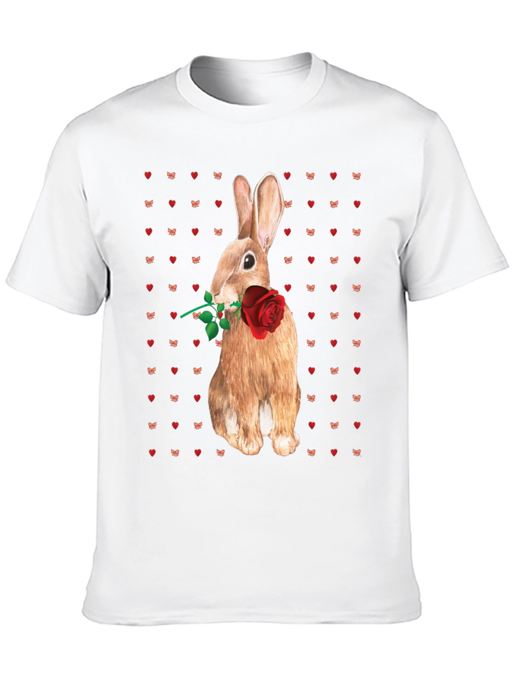 Rabbit With Rose T-Shirt