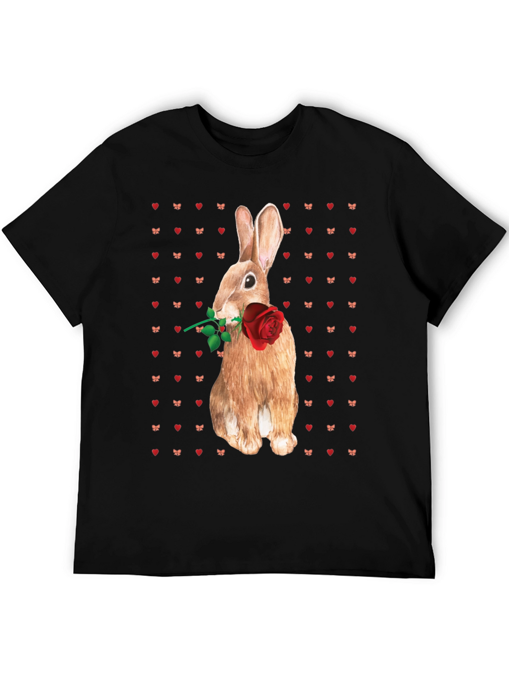 Rabbit With Rose T-Shirt