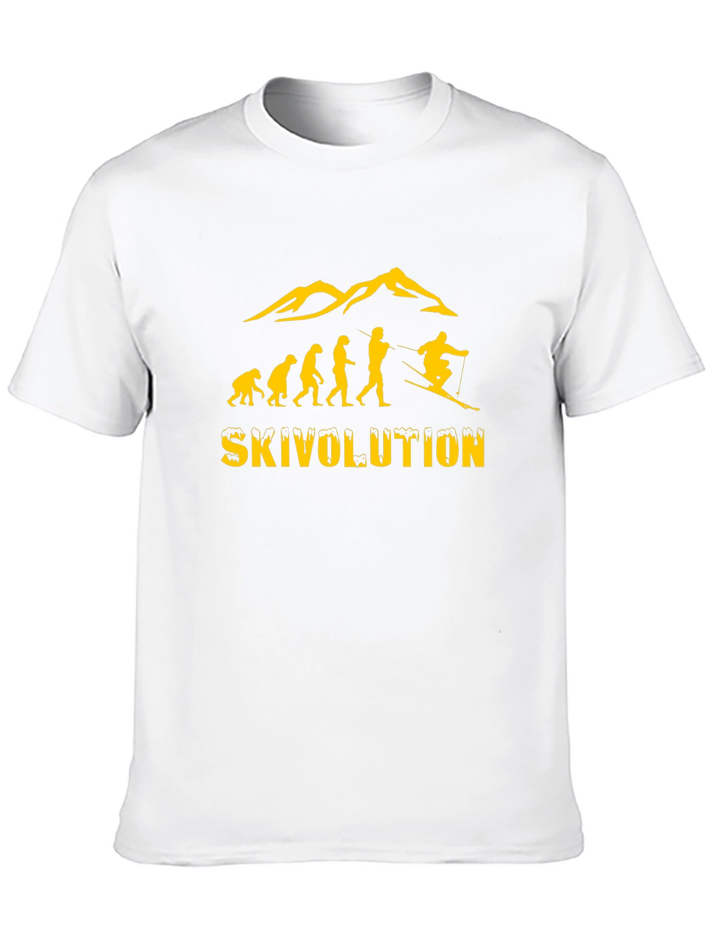 Ski Evolution Graphic Tee -  Mens Black T-Shirt