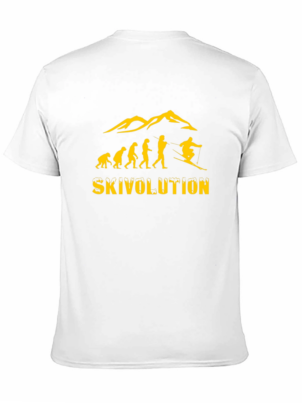 Ski Evolution Graphic Tee -  Mens Black T-Shirt