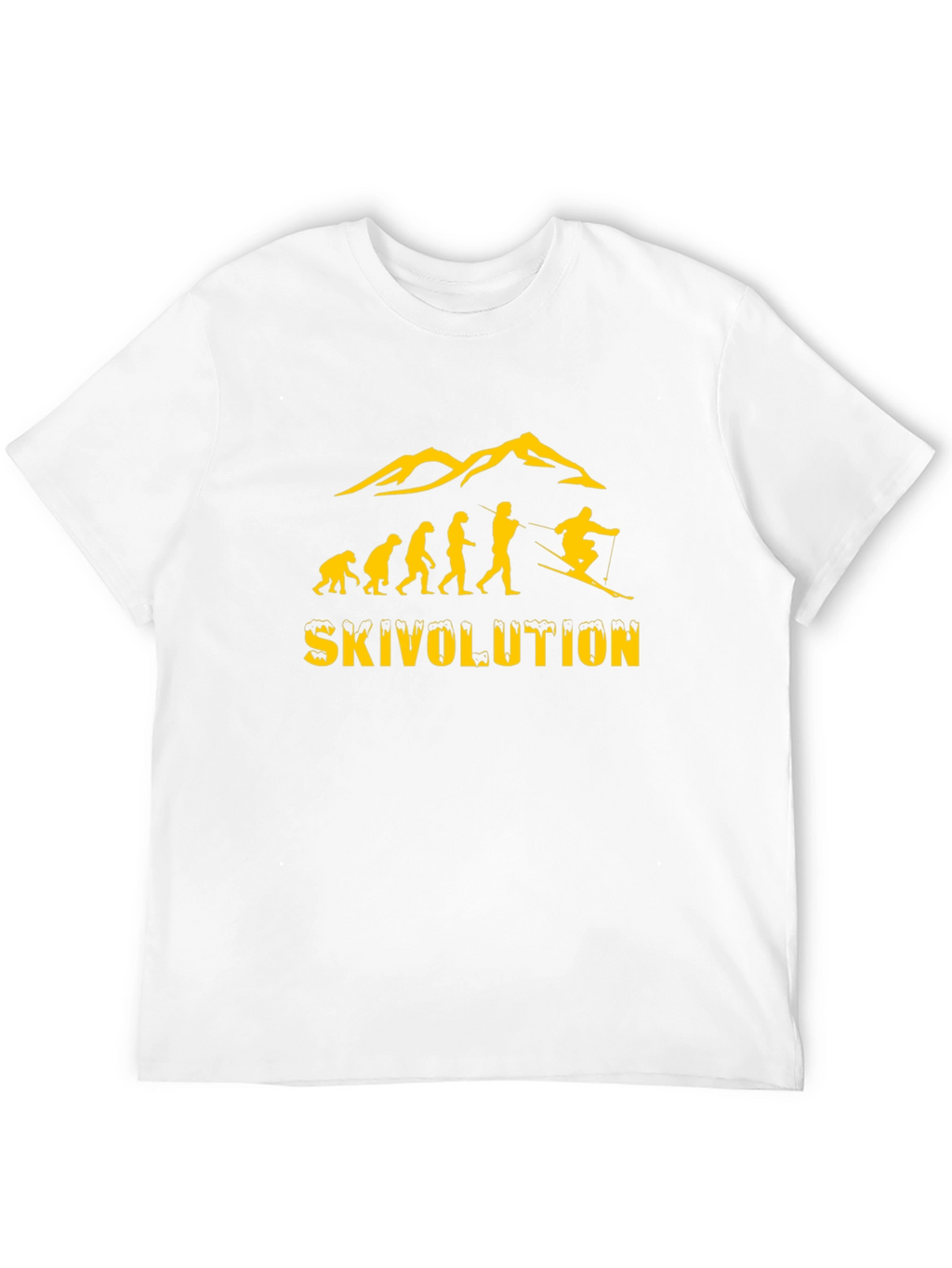Ski Evolution Graphic Tee -  Mens Black T-Shirt