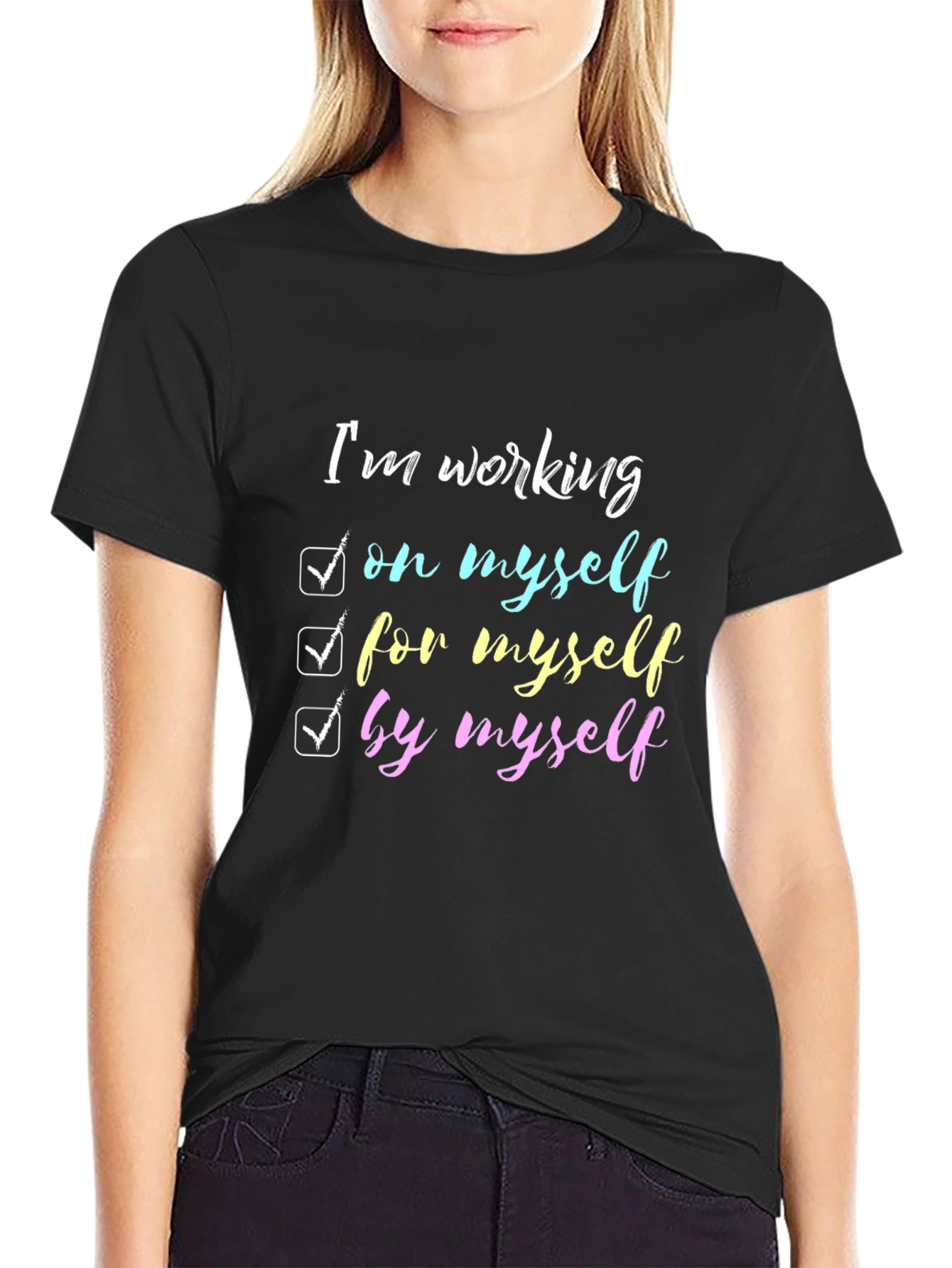 Working on Myself T-Shirt: Motivational Tee