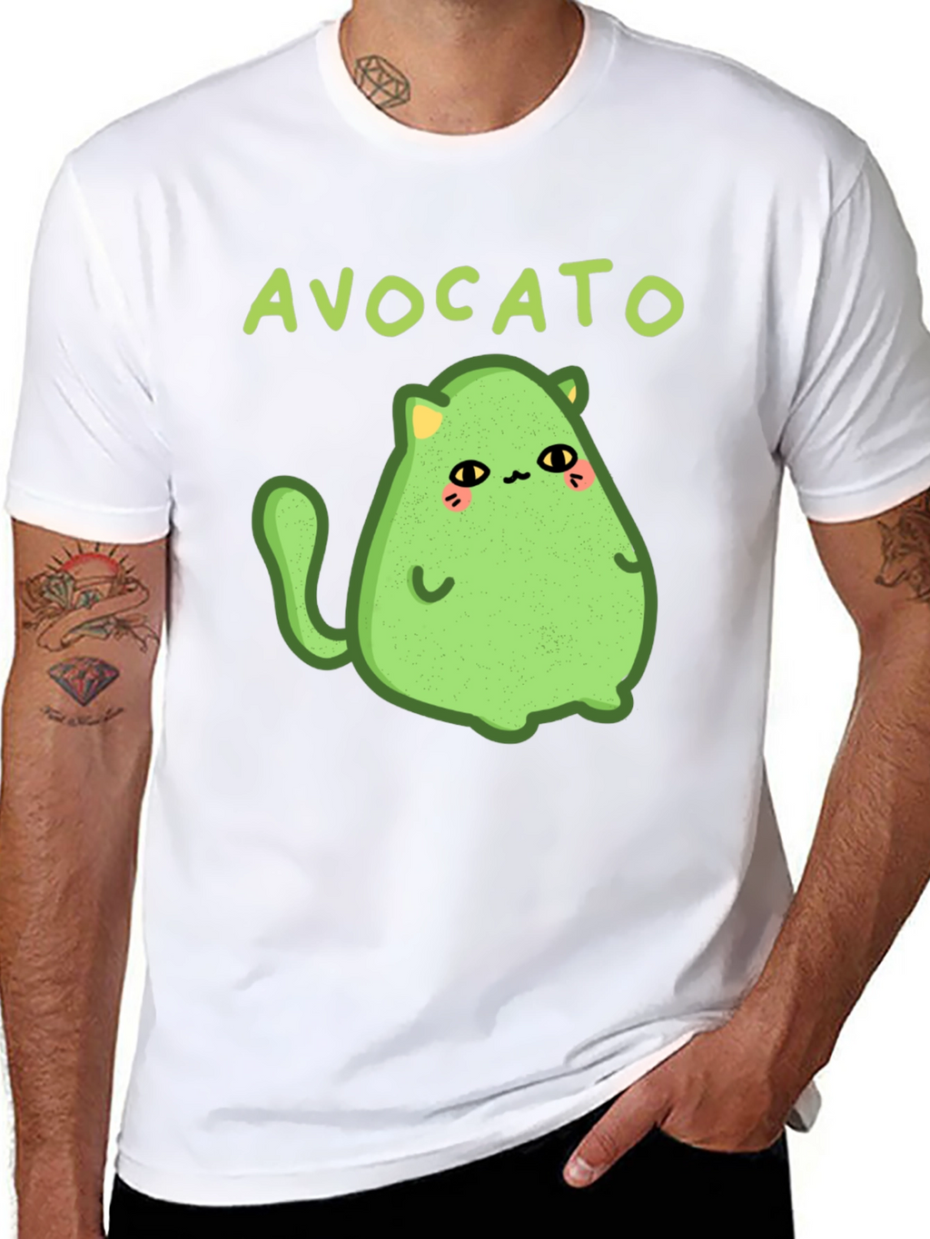 Avocato T-Shirt - Cute Avocado Cat Graphic Tee