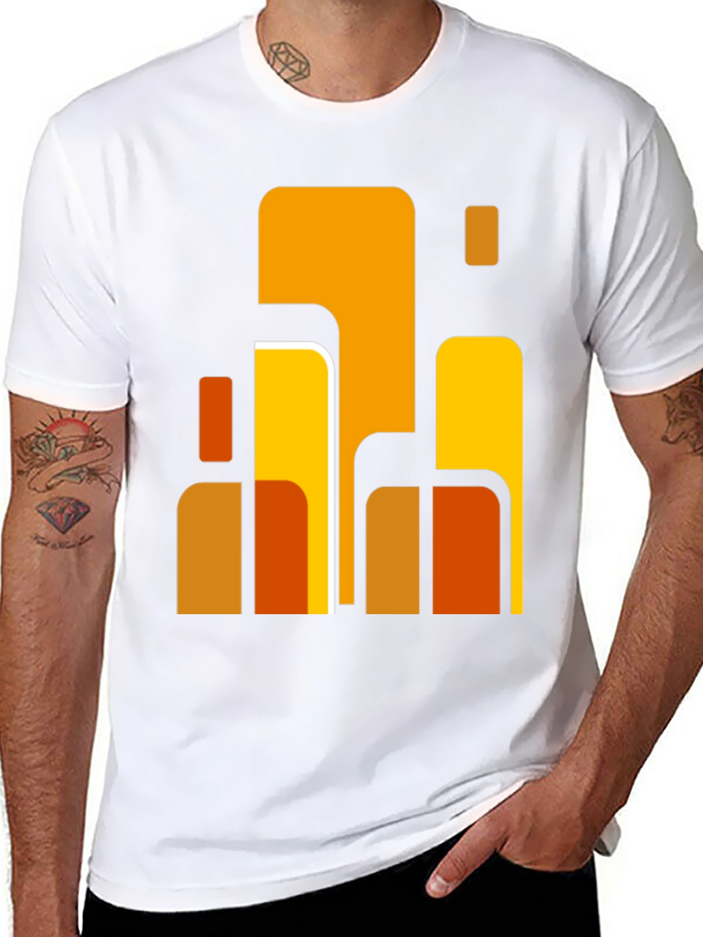 Retro Graphic Tee - Mens Black T-Shirt
