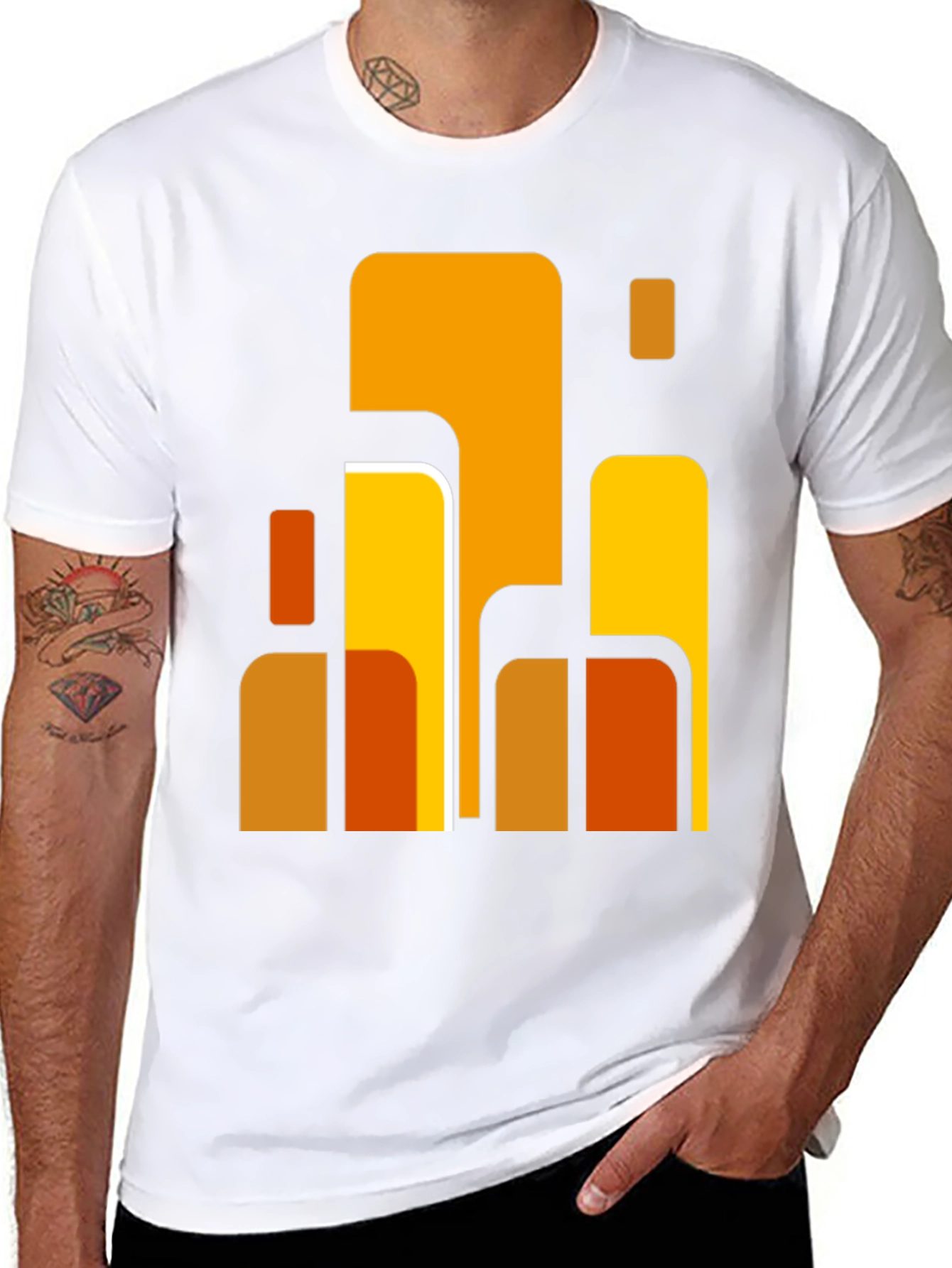 Retro Graphic Tee - Mens Black T-Shirt