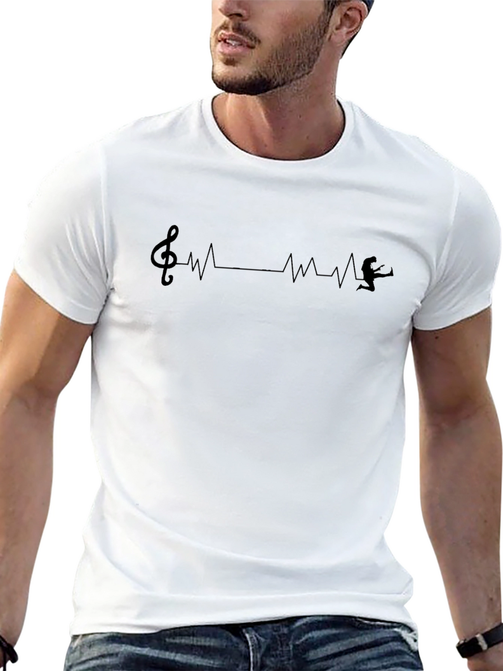 Music Heartbeat T-Shirt - Musician Pulse Tee