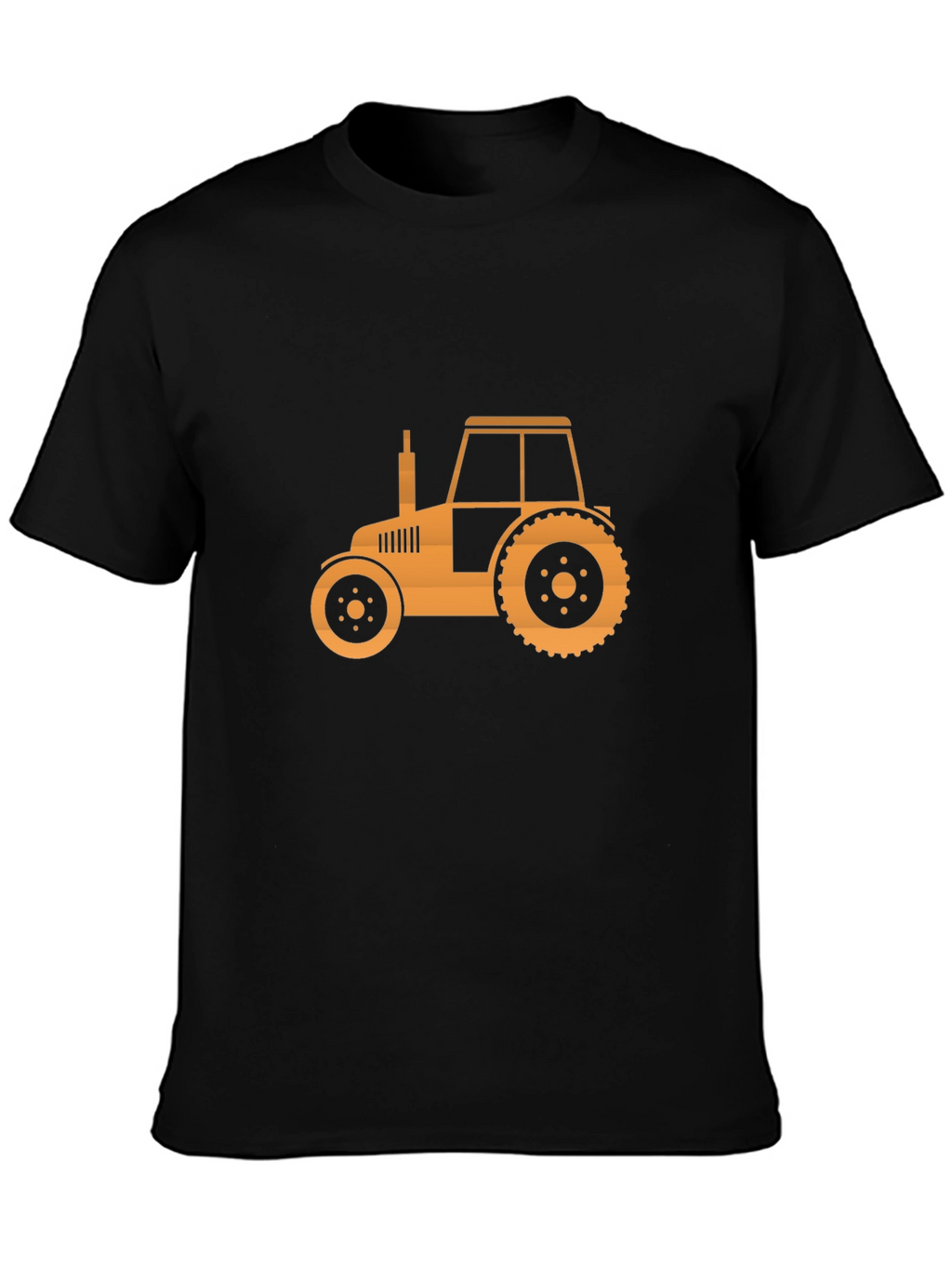 Tractor Graphic Tee - Mens Black Cotton T-Shirt