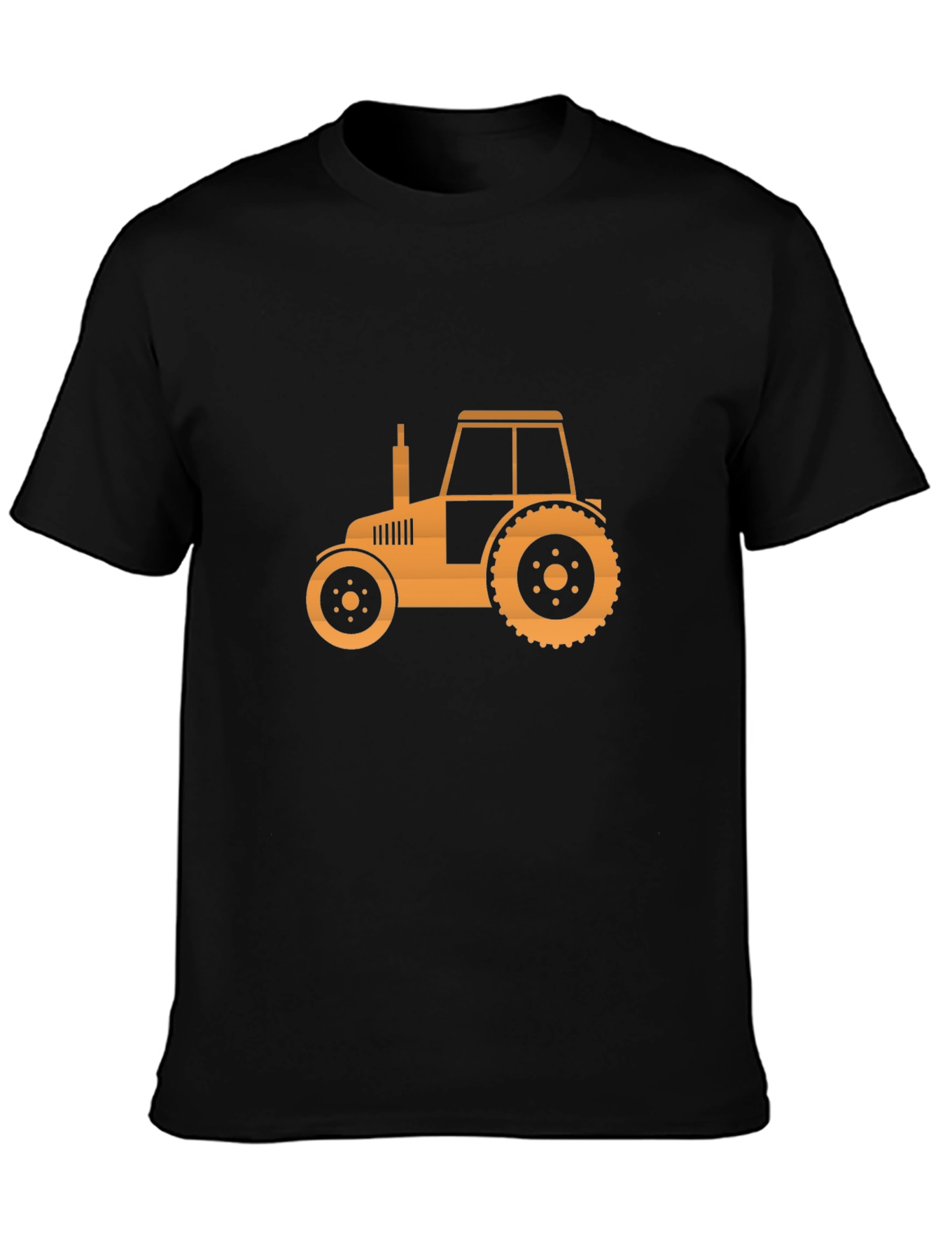 Tractor Graphic Tee - Mens Black Cotton T-Shirt