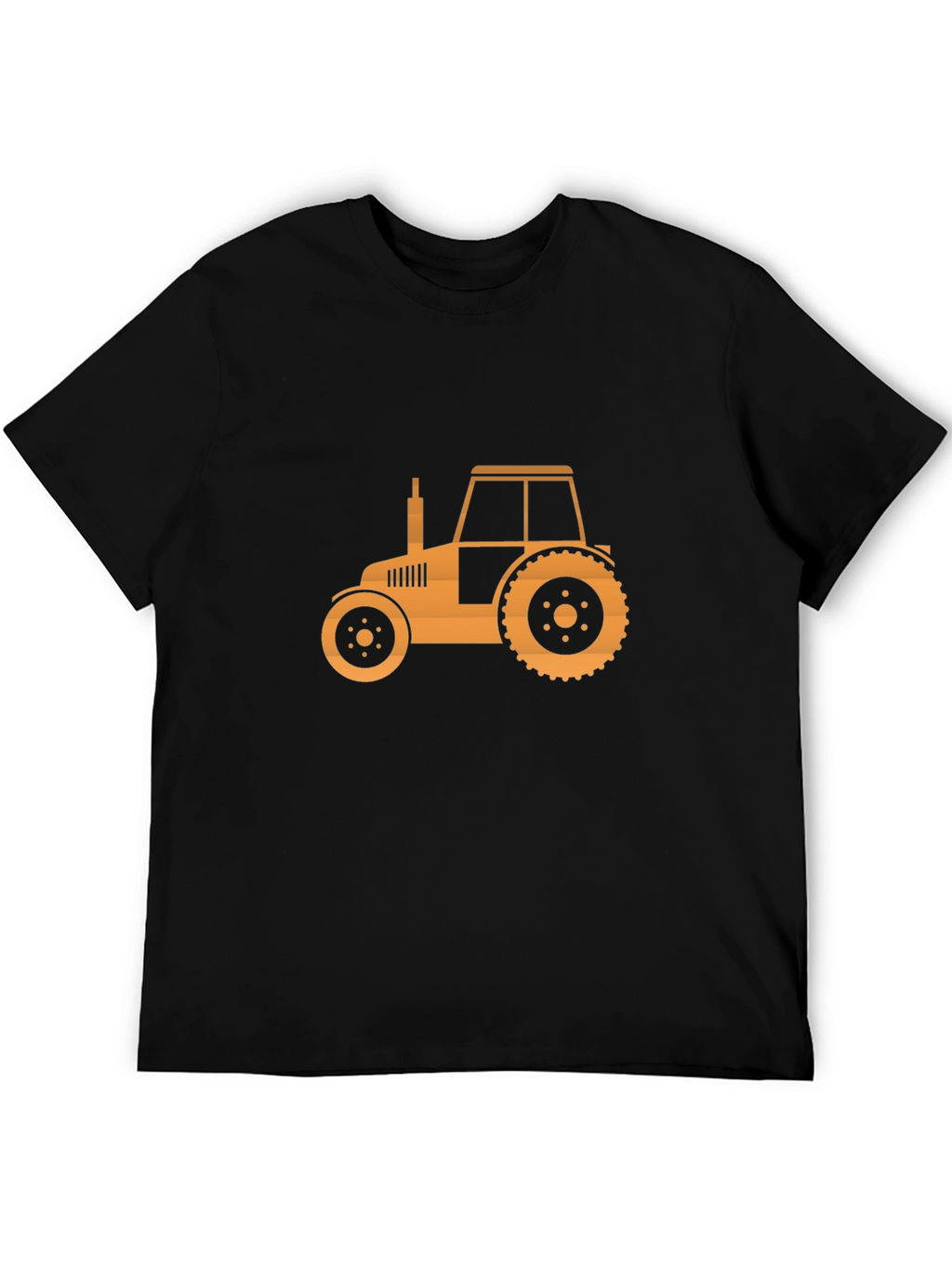 Tractor Graphic Tee - Mens Black Cotton T-Shirt
