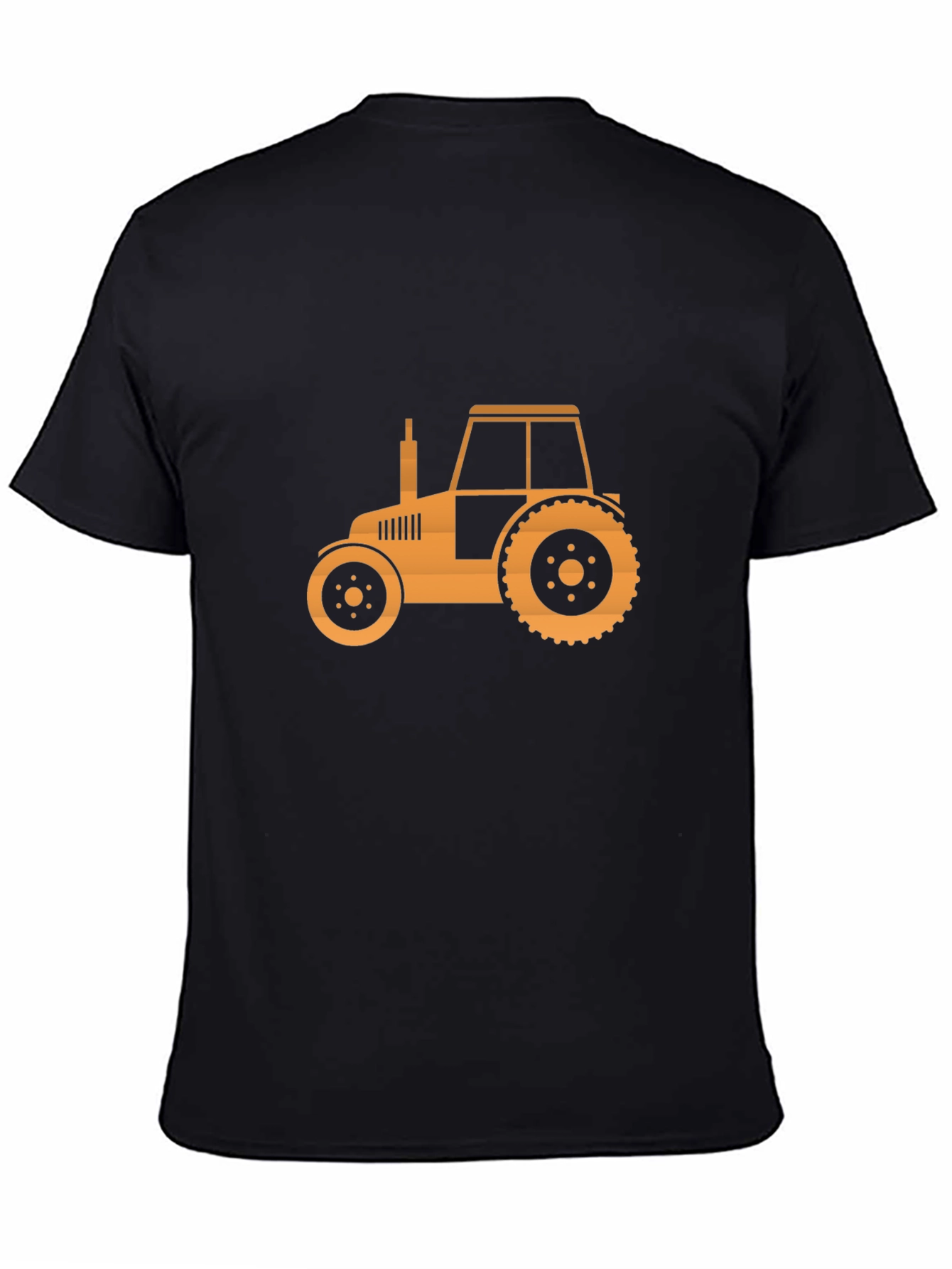 Tractor Graphic Tee - Mens Black Cotton T-Shirt