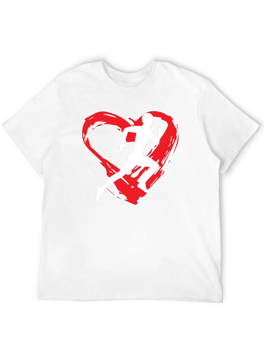 Runners Heart Graphic T-Shirt - Black