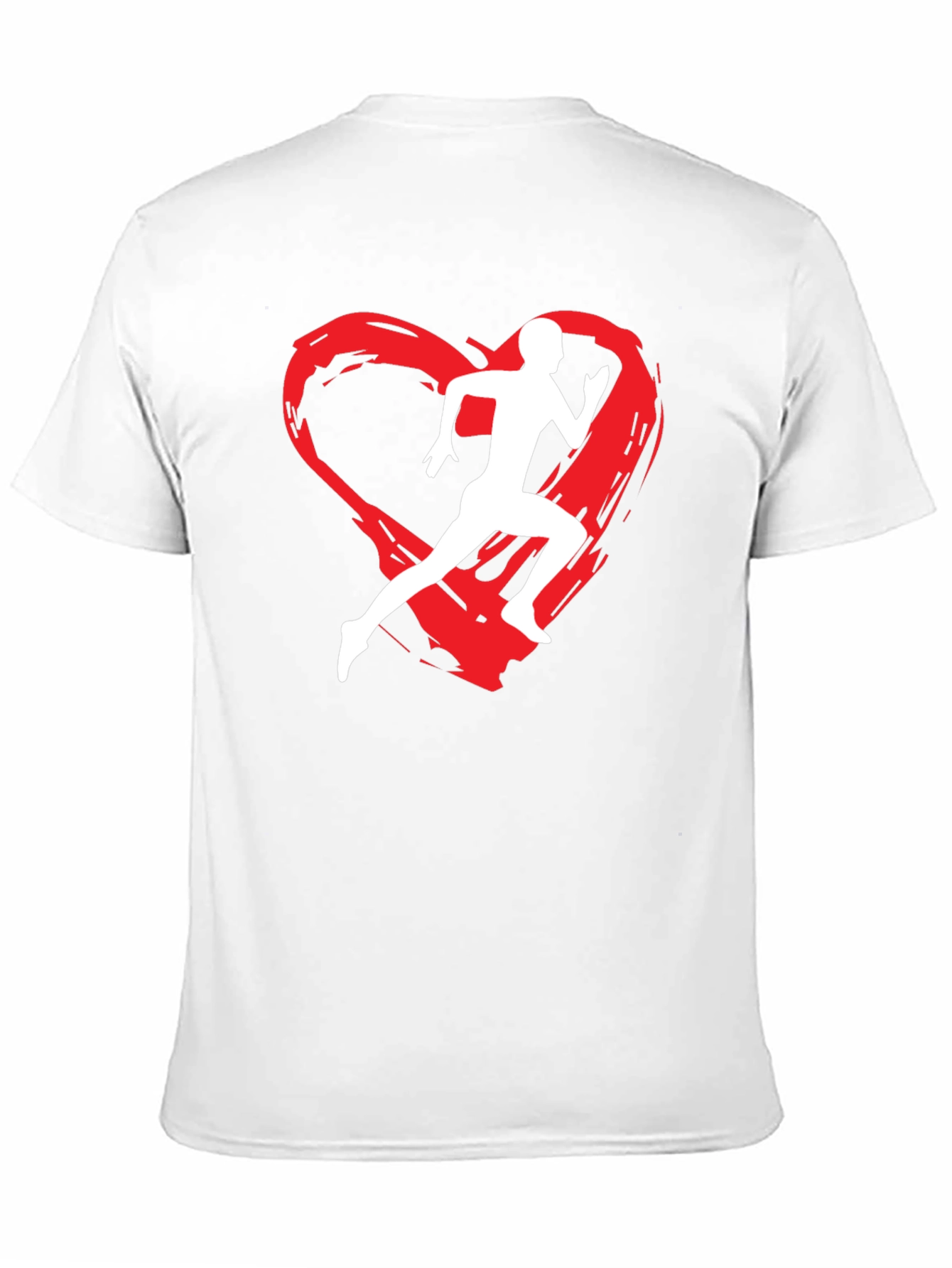 Runners Heart Graphic T-Shirt - Black