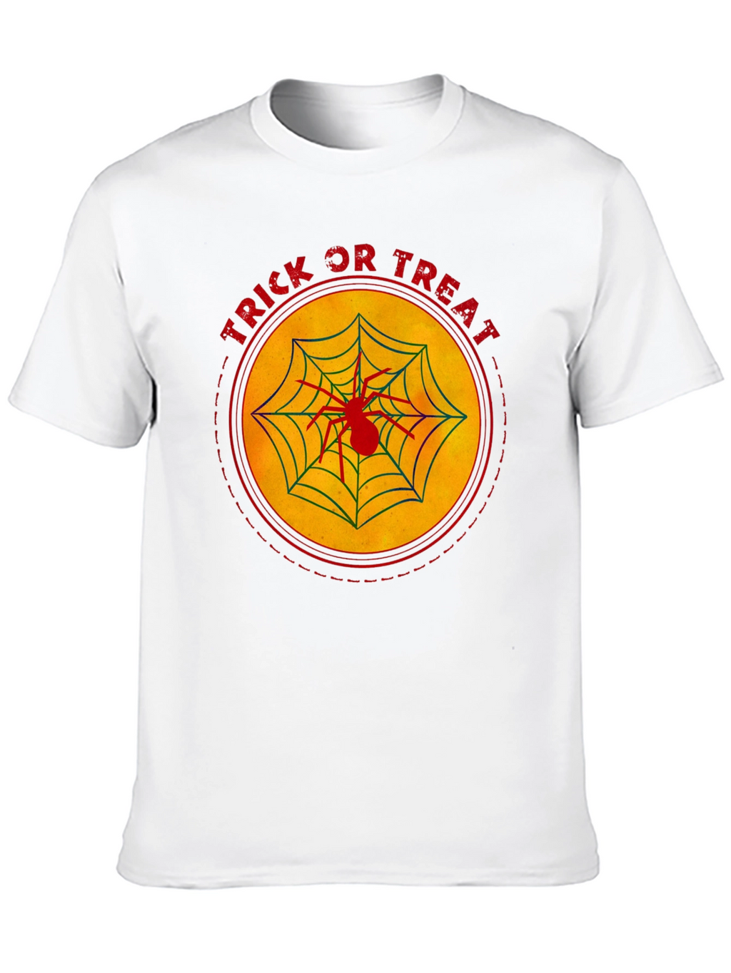 Trick or Treat Spider Web Halloween T-Shirt