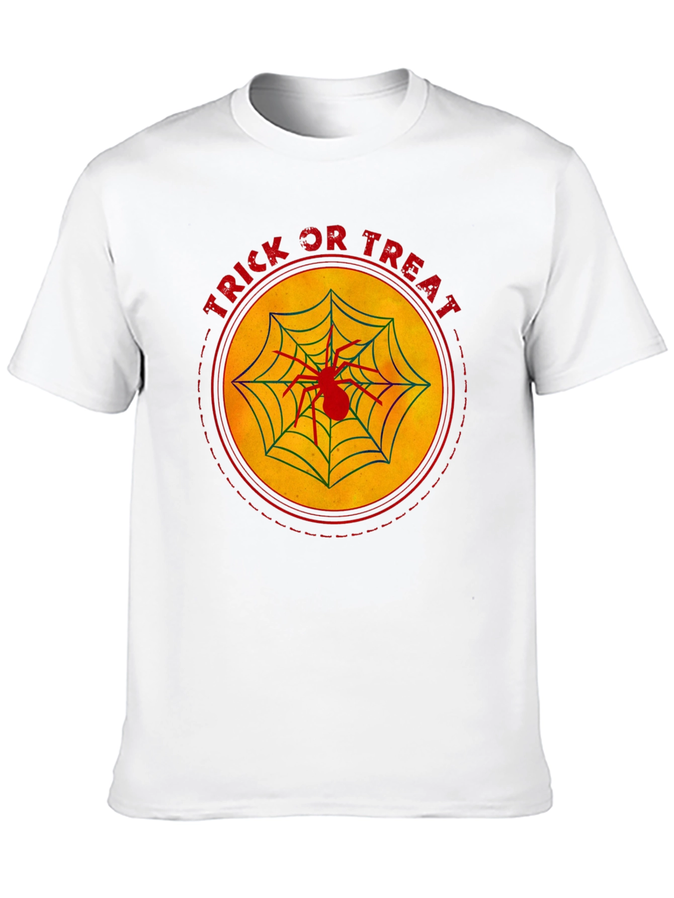 Trick or Treat Spider Web Halloween T-Shirt
