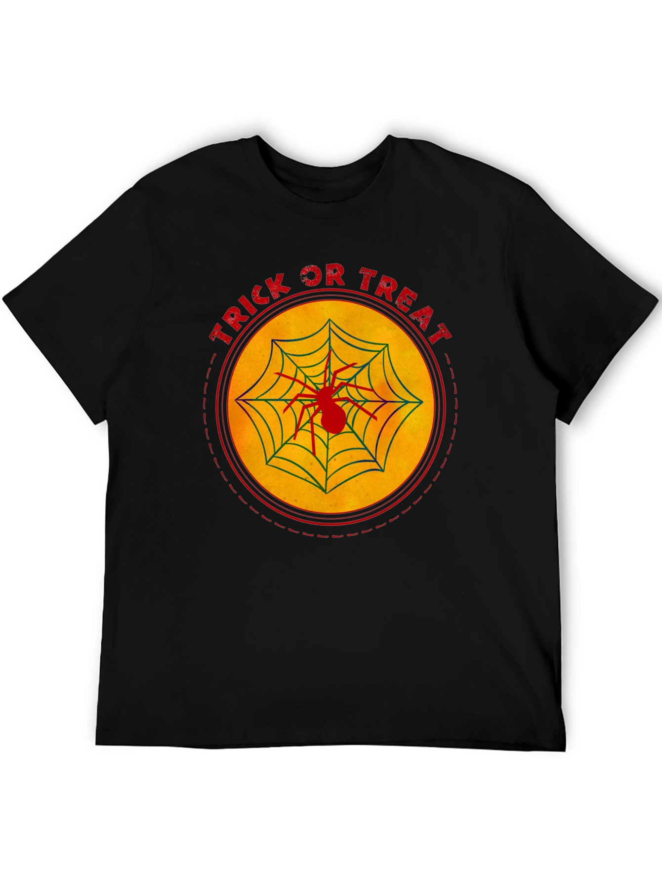 Trick or Treat Spider Web Halloween T-Shirt