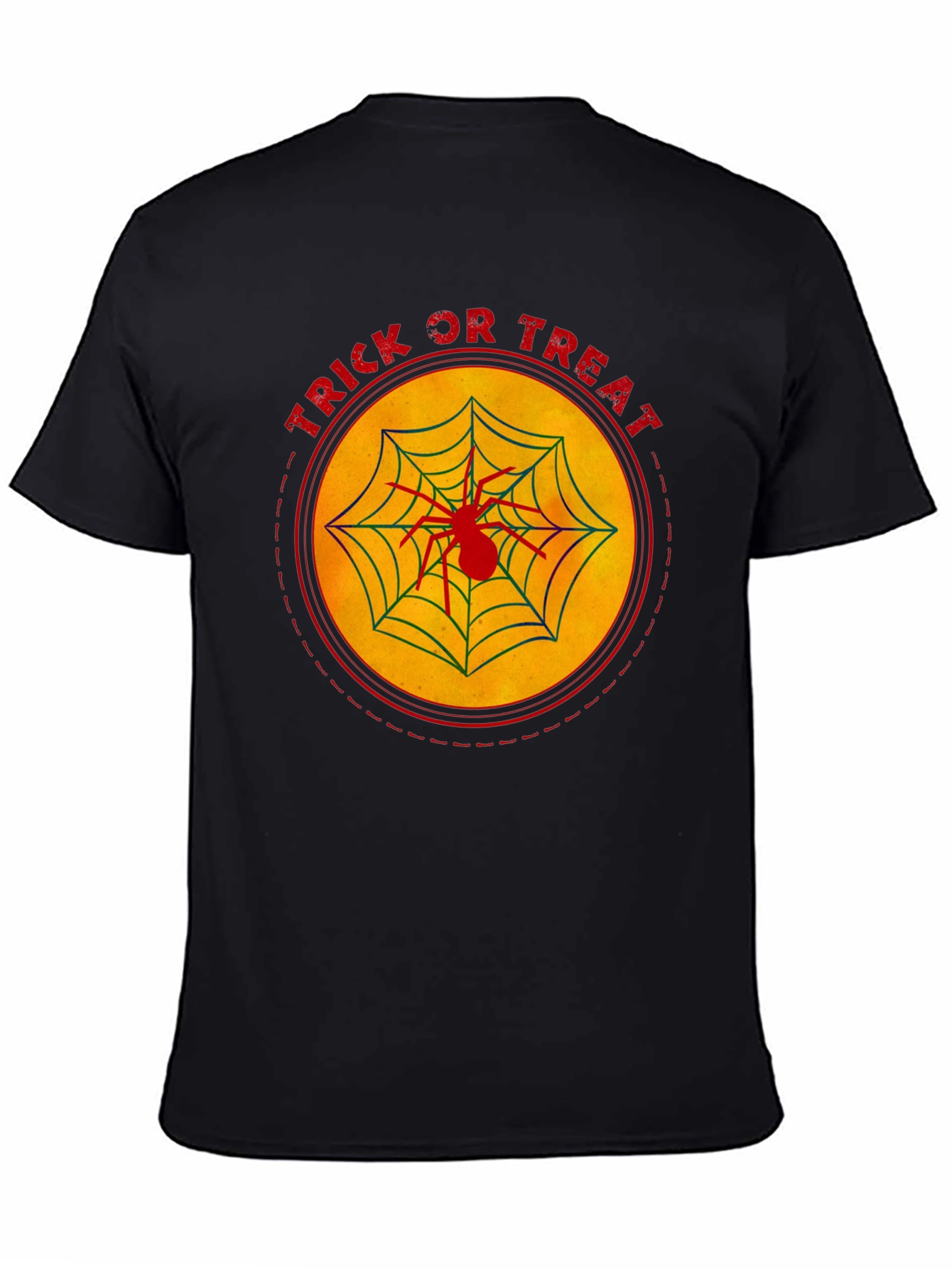 Trick or Treat Spider Web Halloween T-Shirt