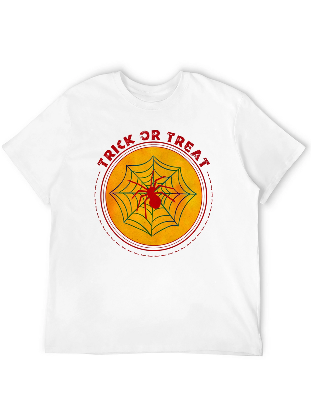 Trick or Treat Spider Web Halloween T-Shirt