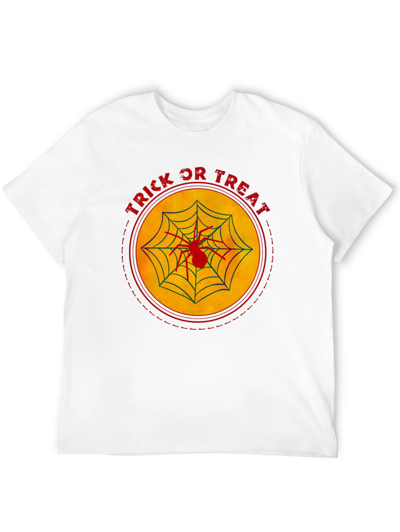 Trick or Treat Spider Web Halloween T-Shirt