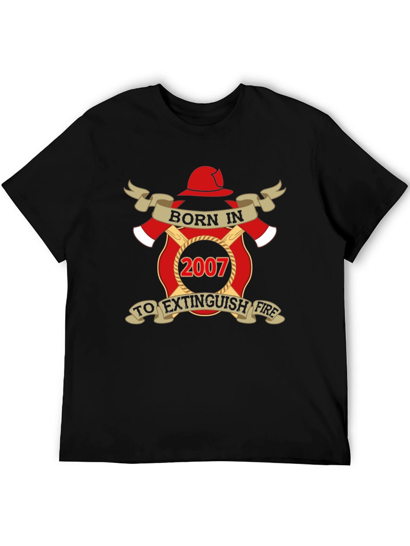 Born in 2007 Firefighter T-Shirt