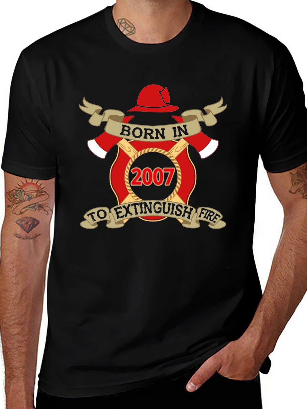 Born in 2007 Firefighter T-Shirt