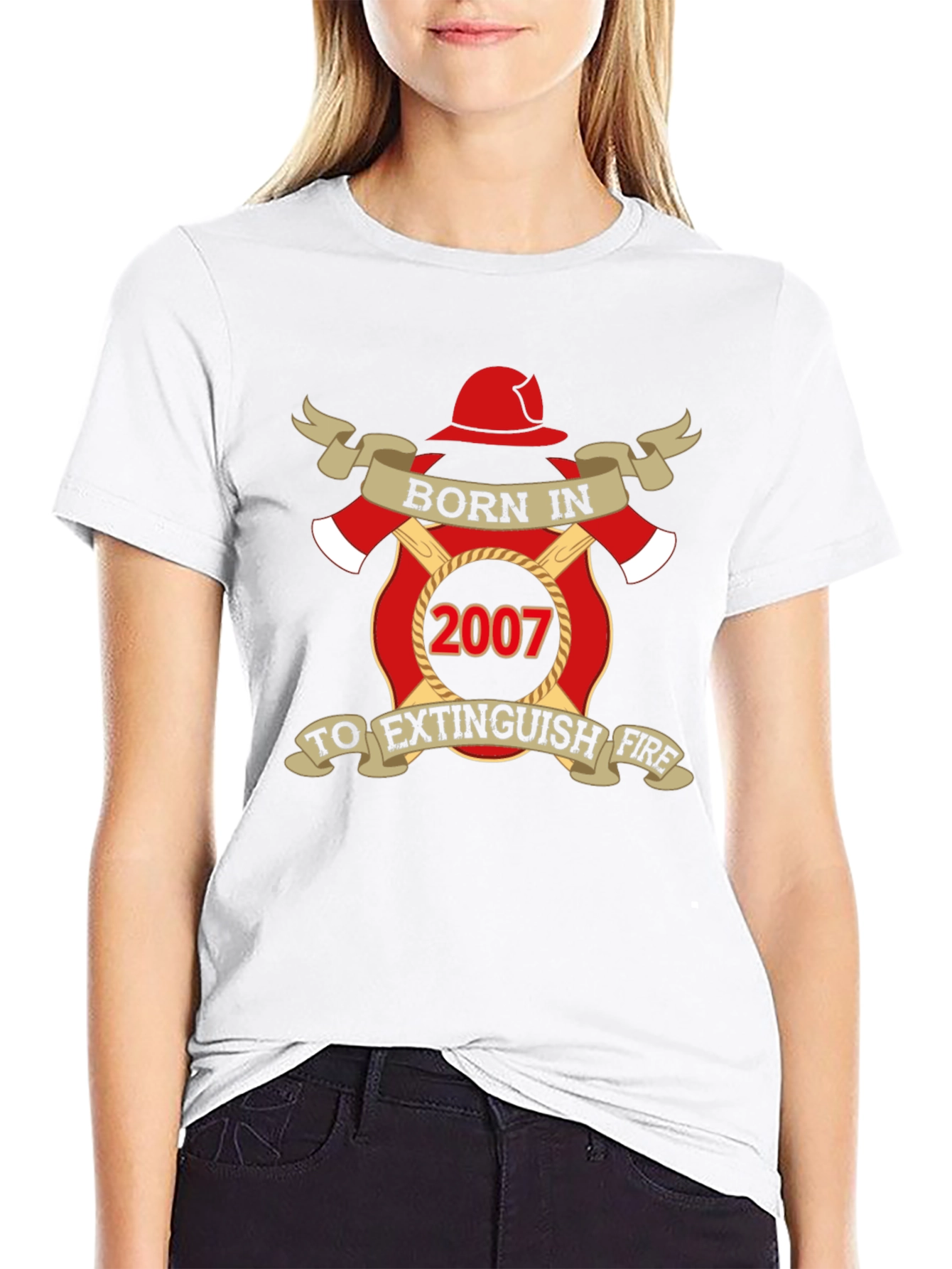 Born in 2007 Firefighter T-Shirt