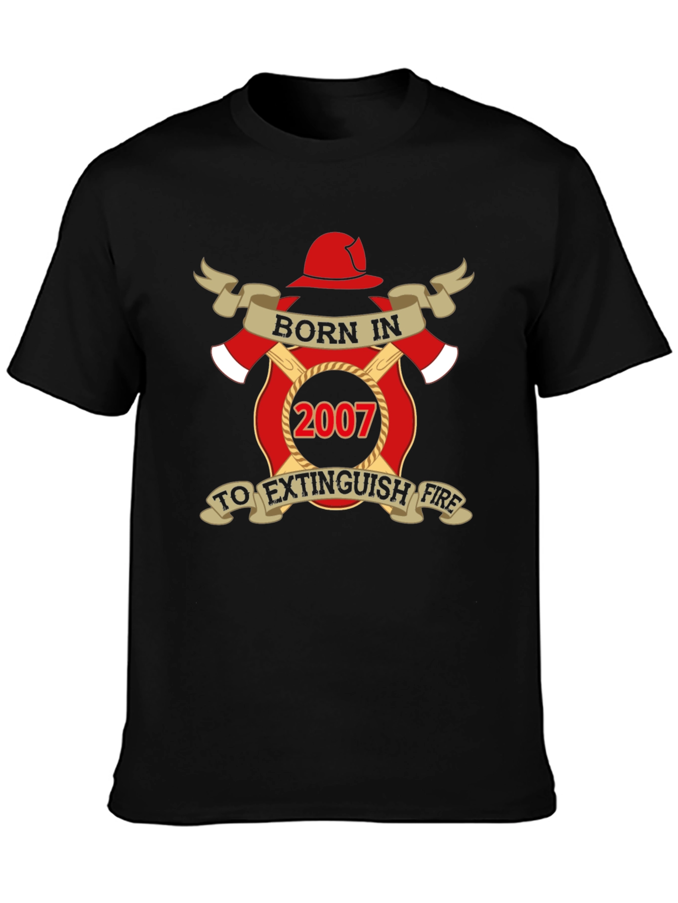 Born in 2007 Firefighter T-Shirt