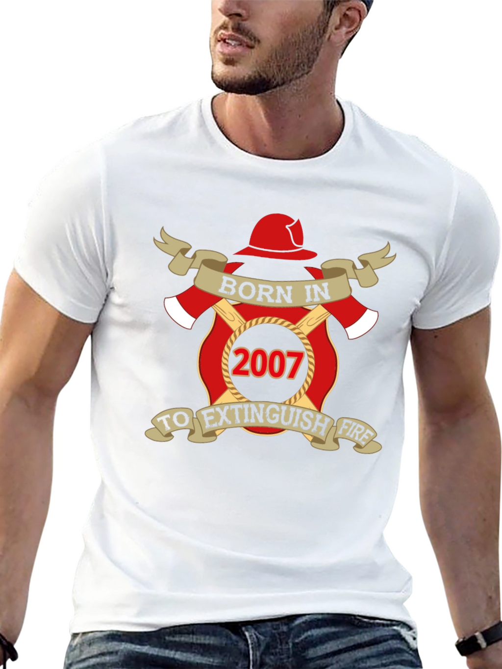 Born in 2007 Firefighter T-Shirt