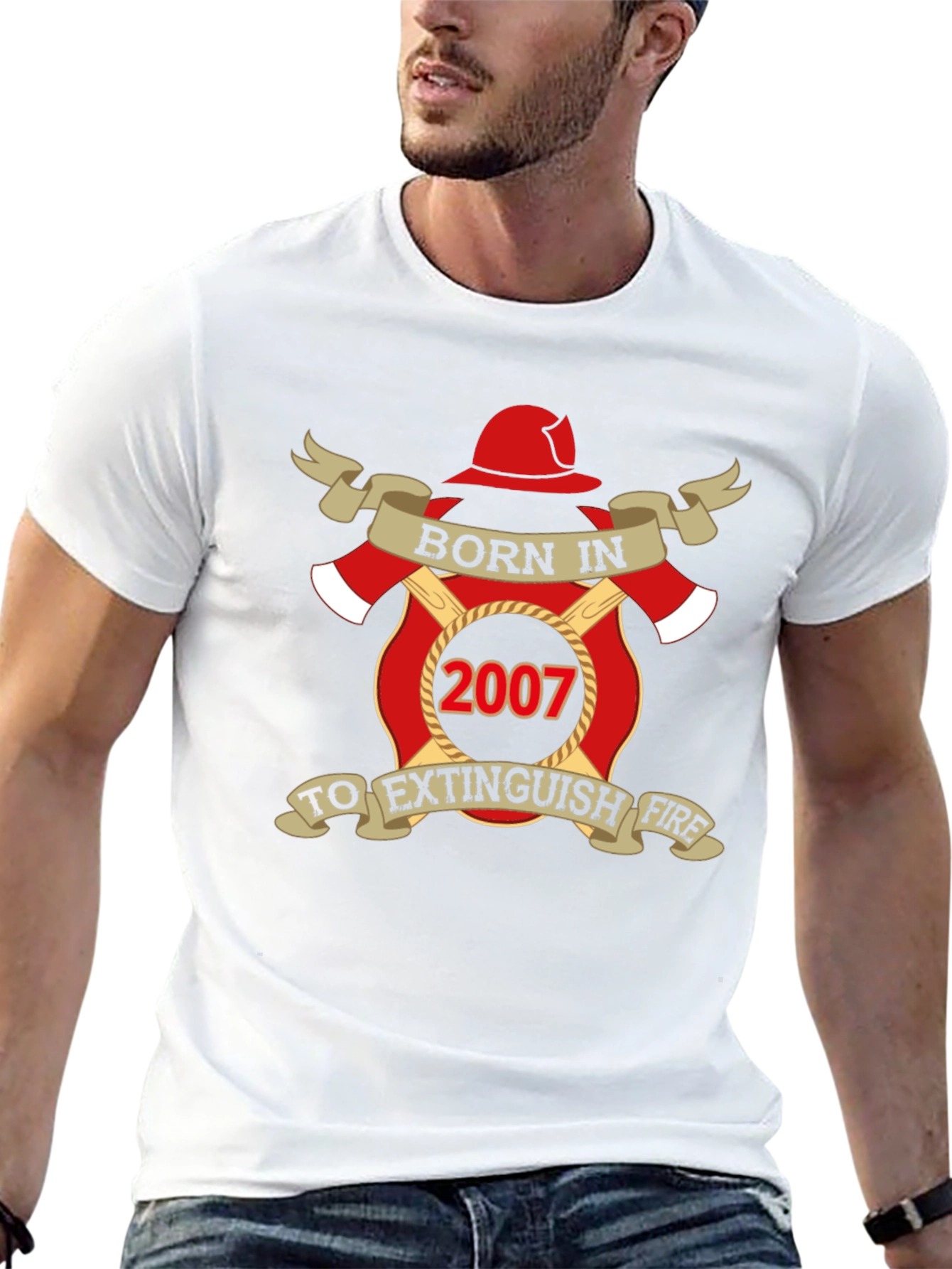 Born in 2007 Firefighter T-Shirt