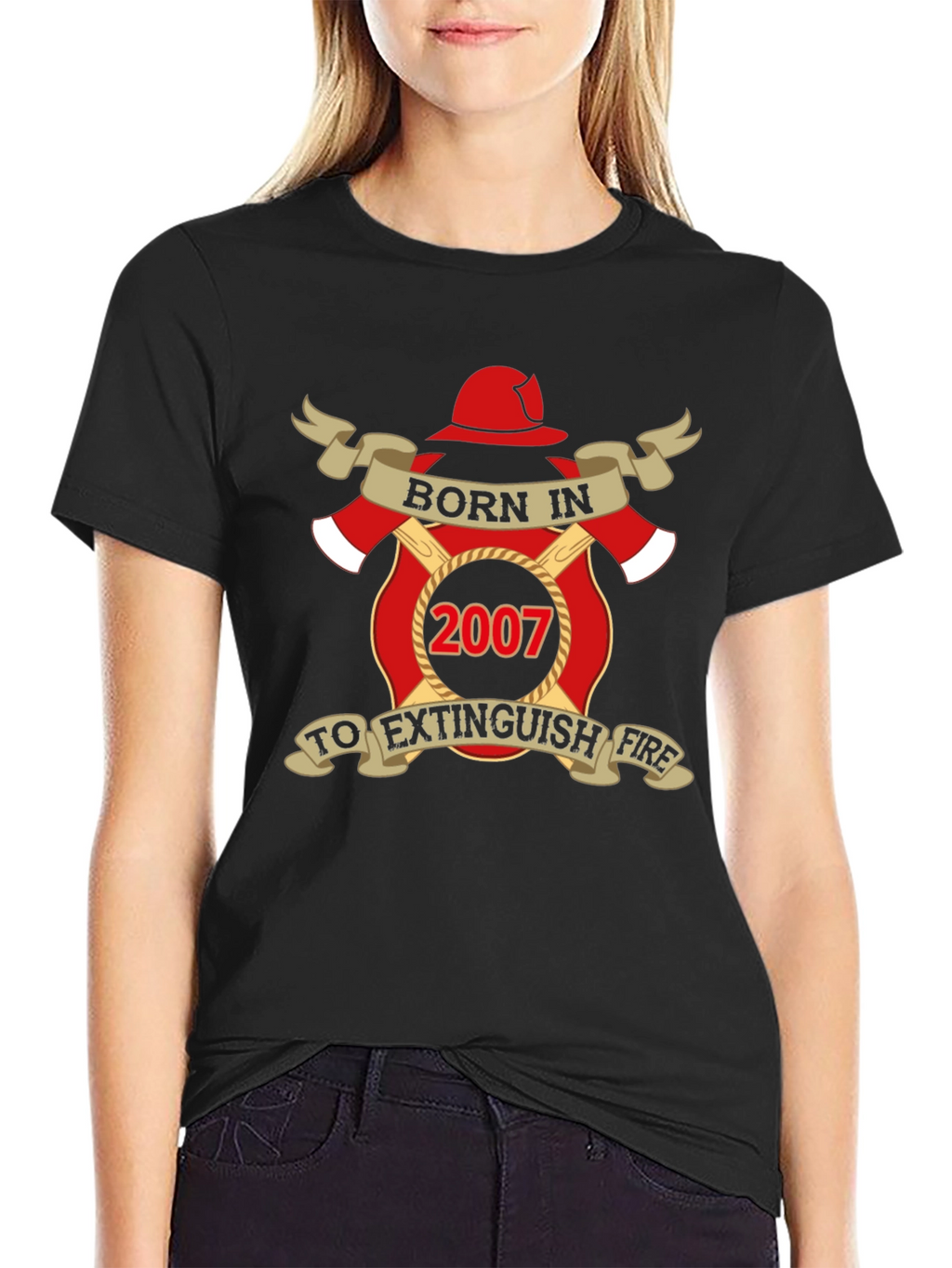 Born in 2007 Firefighter T-Shirt