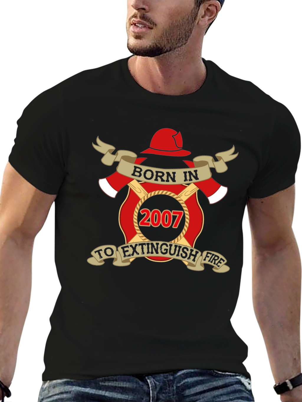Born in 2007 Firefighter T-Shirt