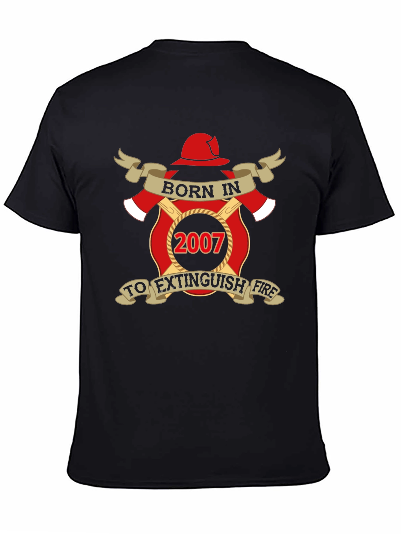Born in 2007 Firefighter T-Shirt