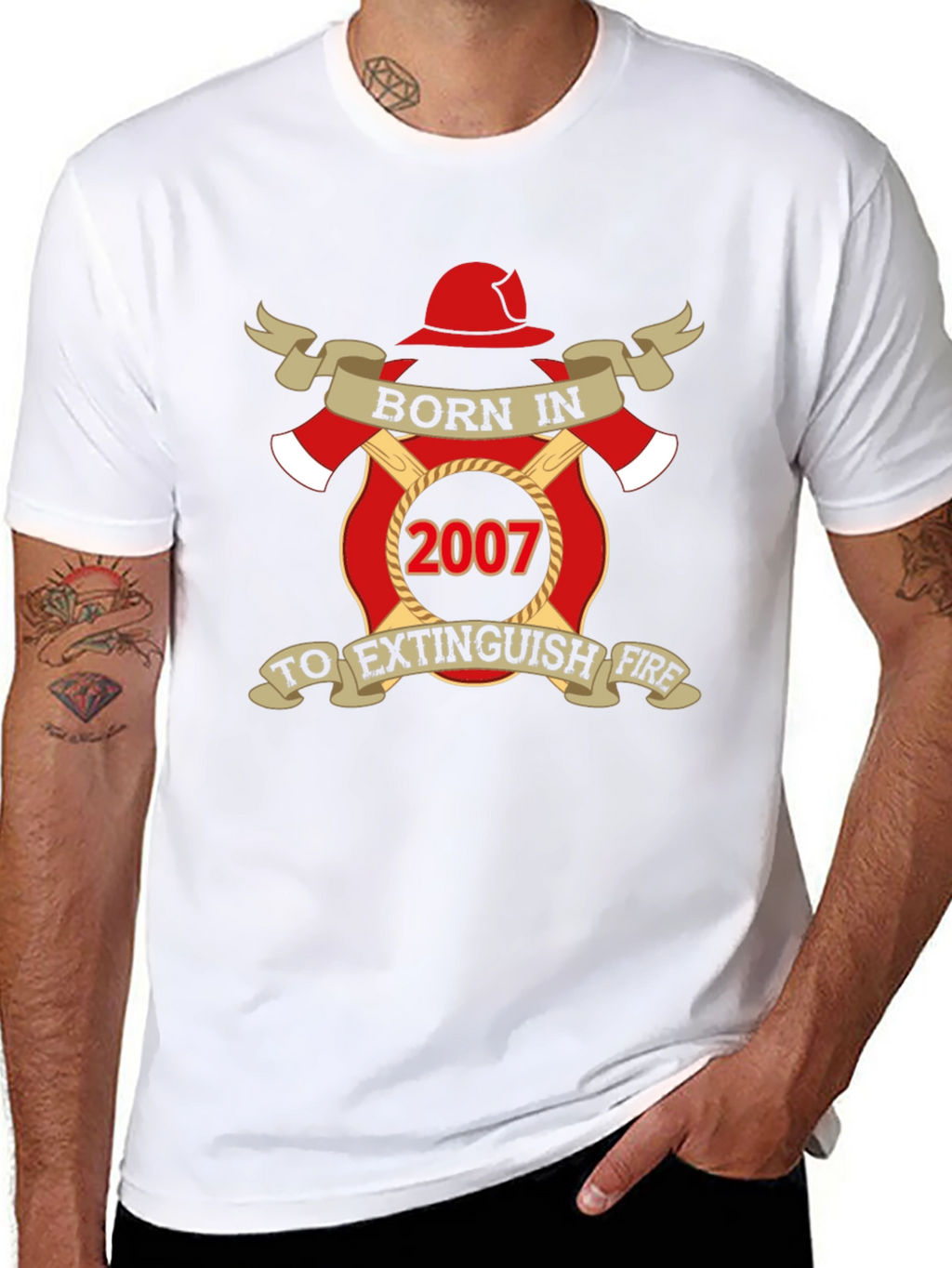 Born in 2007 Firefighter T-Shirt