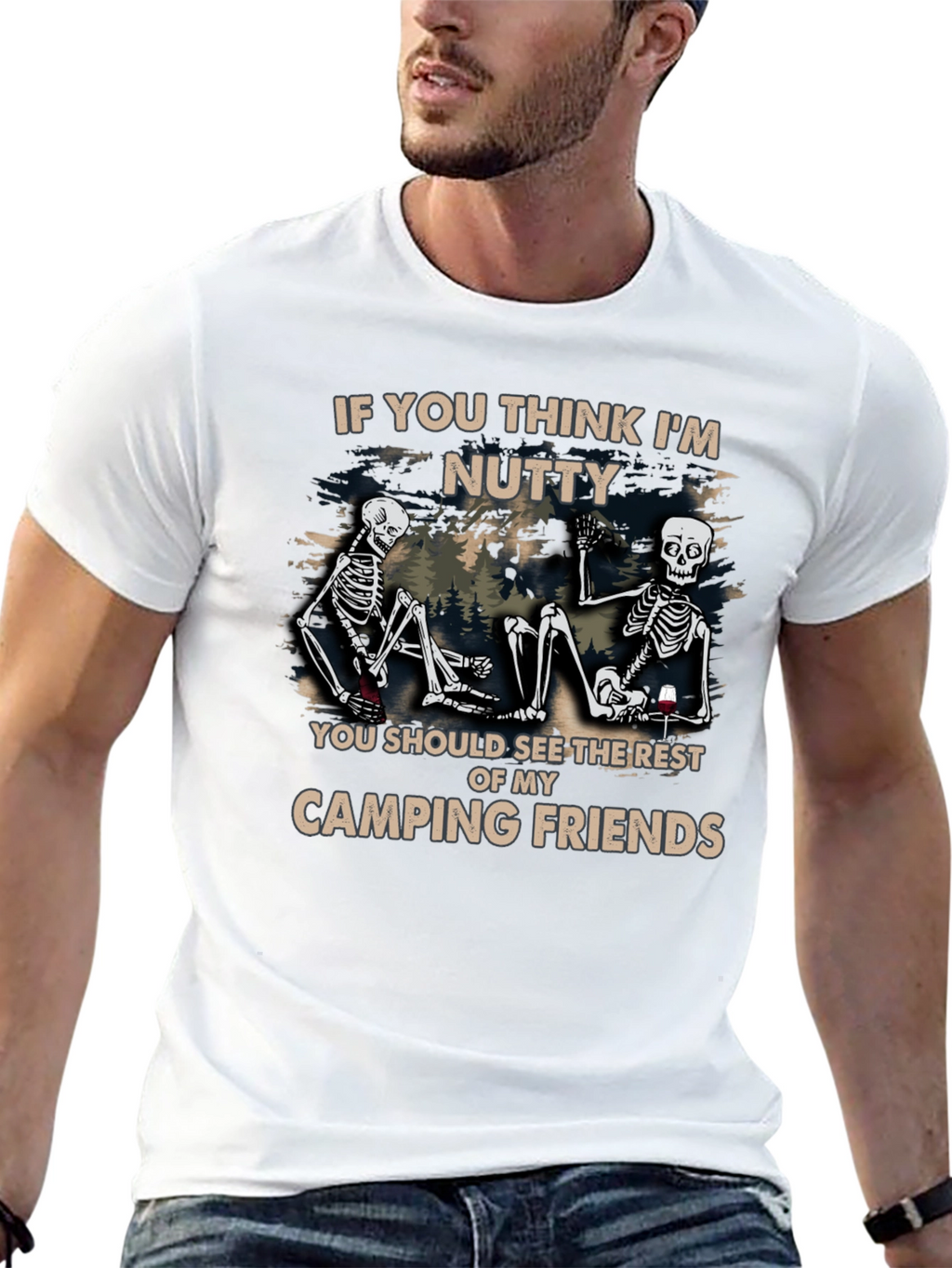 Camping Friends Graphic T-Shirt