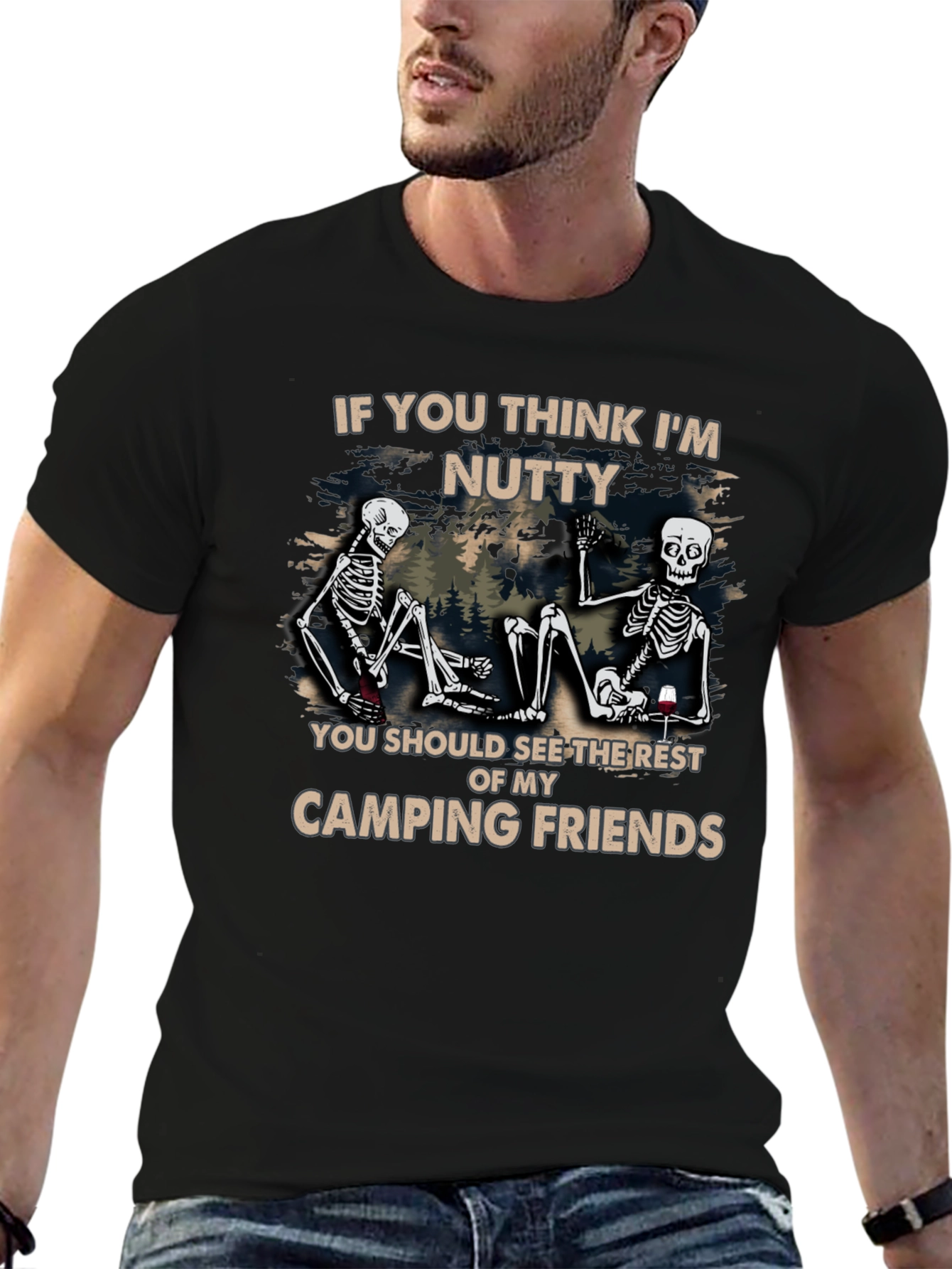 Camping Friends Graphic T-Shirt