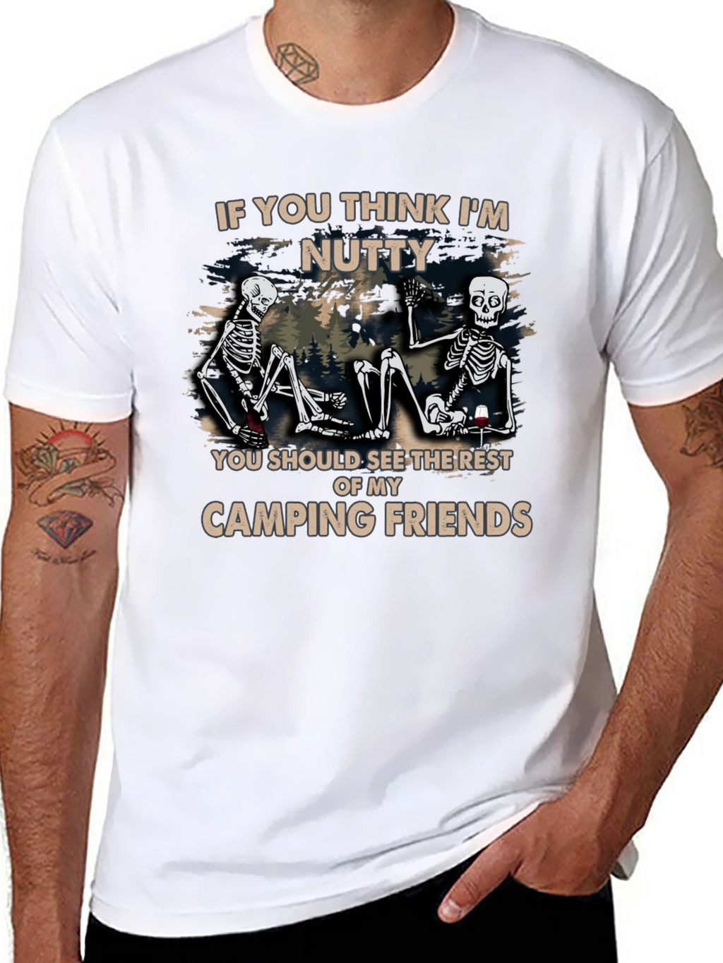 Camping Friends Graphic T-Shirt