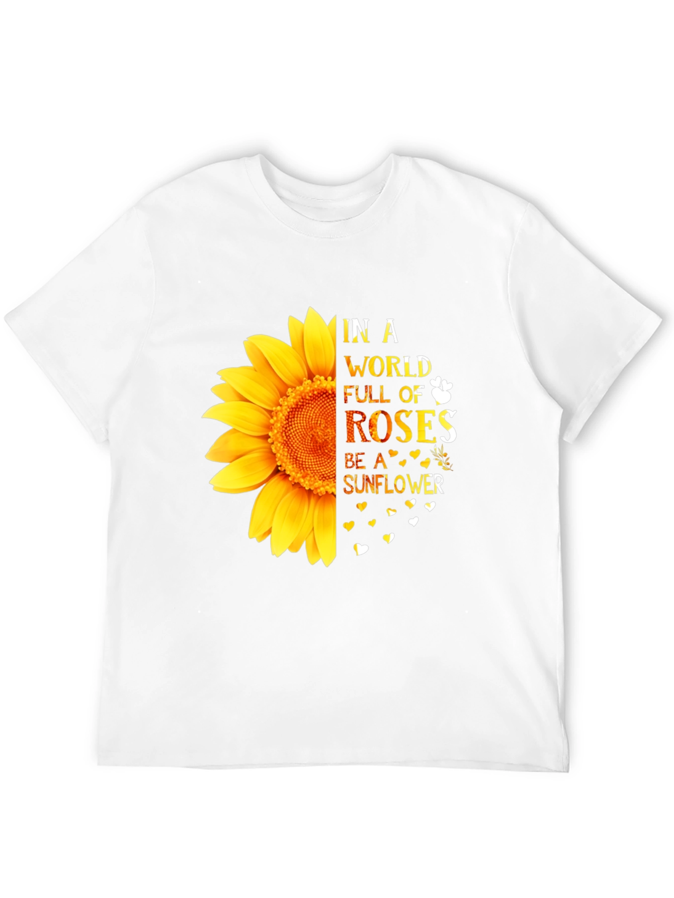 Sunflower Graphic Tee - Inspirational Quote Shirt